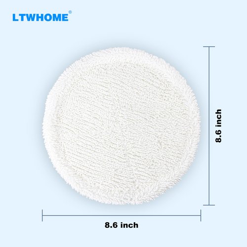 LTWHOME Replacement 8.6 Inch Soft Mop Pads Fit for Bissell Spinwave 2039 Series 2039A 2124 (Pack of 6)