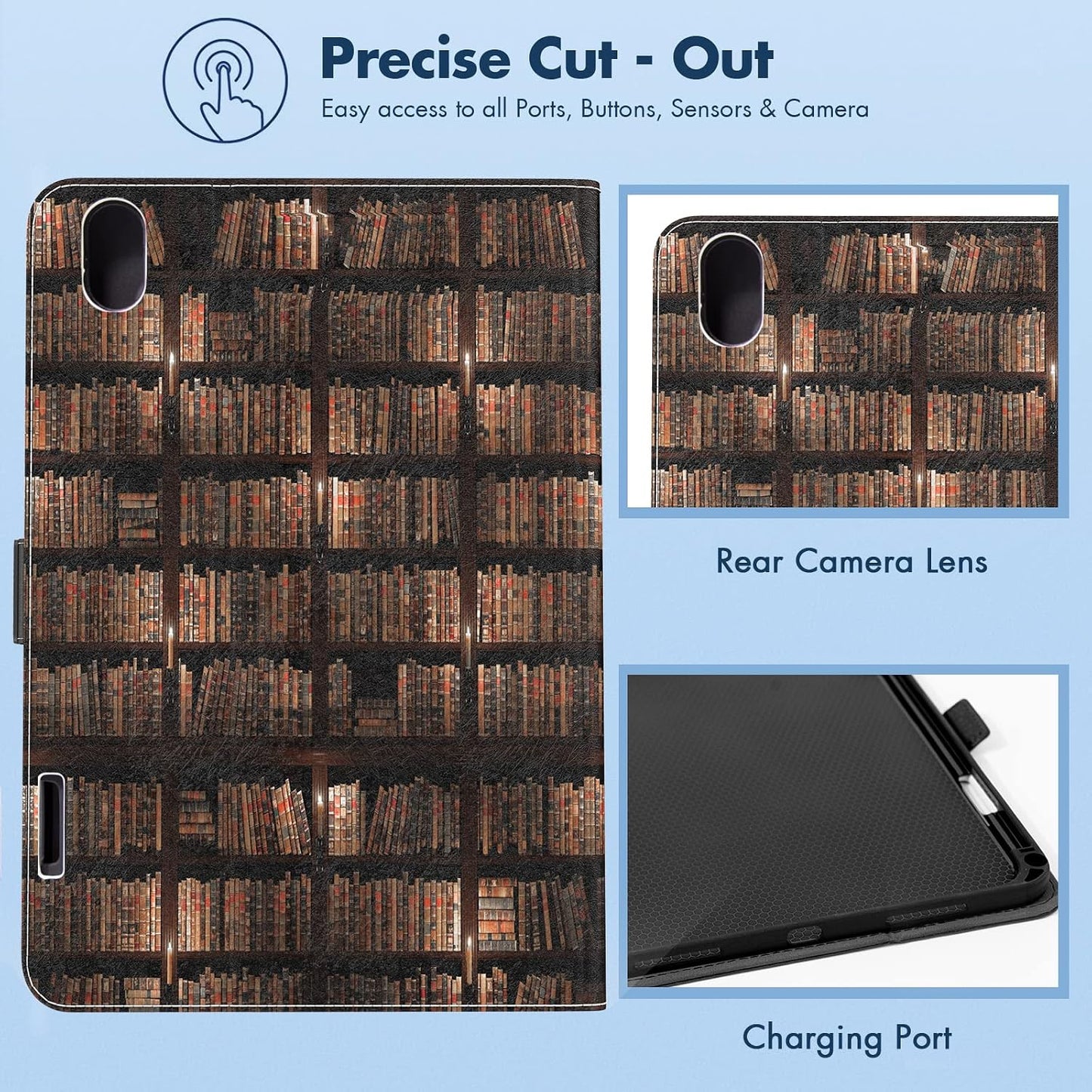 Dteck A16/10th 10.9 Inch 2022 for iPad Generation Case with Pencil Holder,Premium PU Leather Folio Multiple Viewing