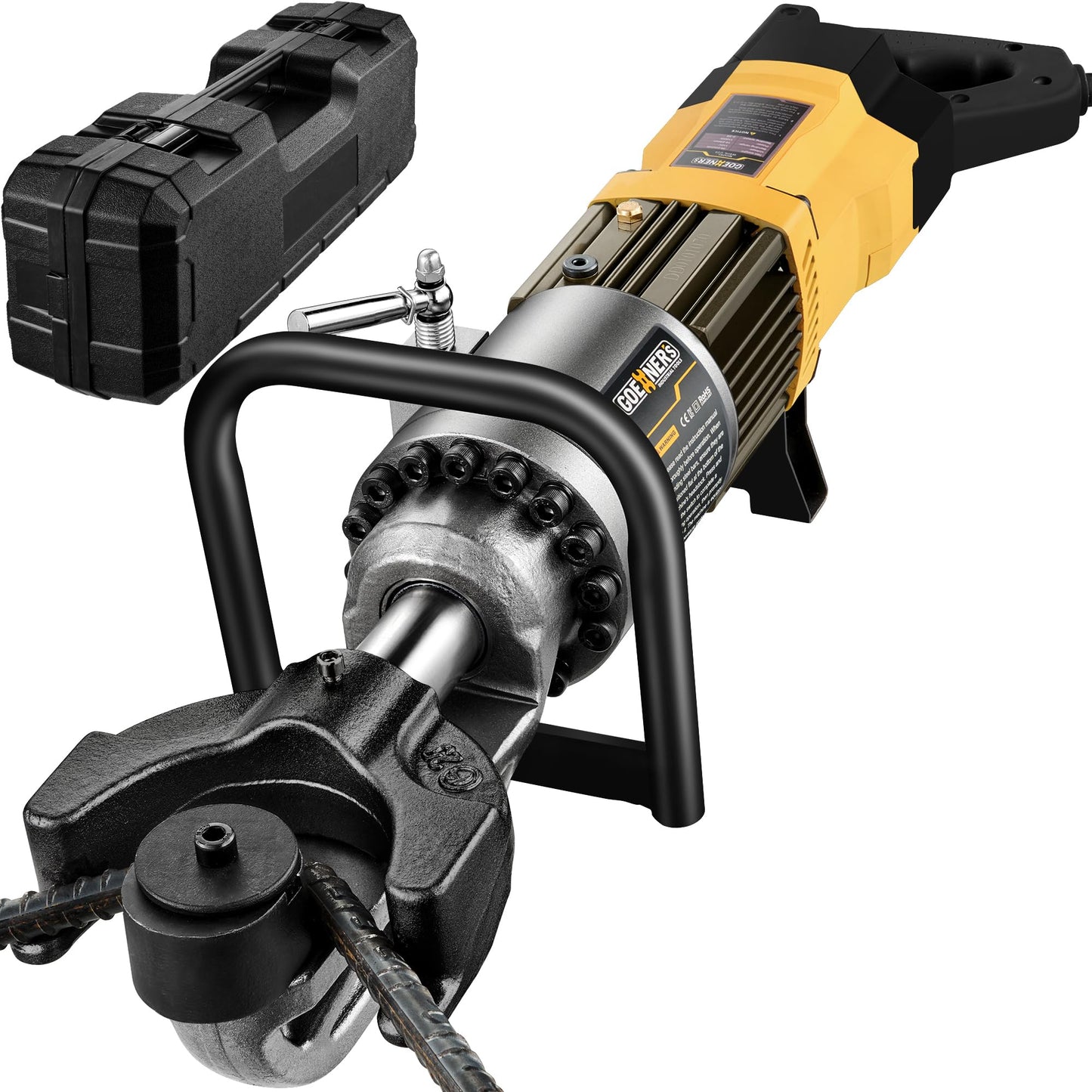 2026 Upgraded Electric Rebar Bender with Pure Copper Brushless Motor, Portable Hydraulic Rebar Bender Tool, Max Bend 7/8 Inch 22mm #7 Rebar, Bend Angle 0-130°, Handheld Rebar Bender Machine, 110V