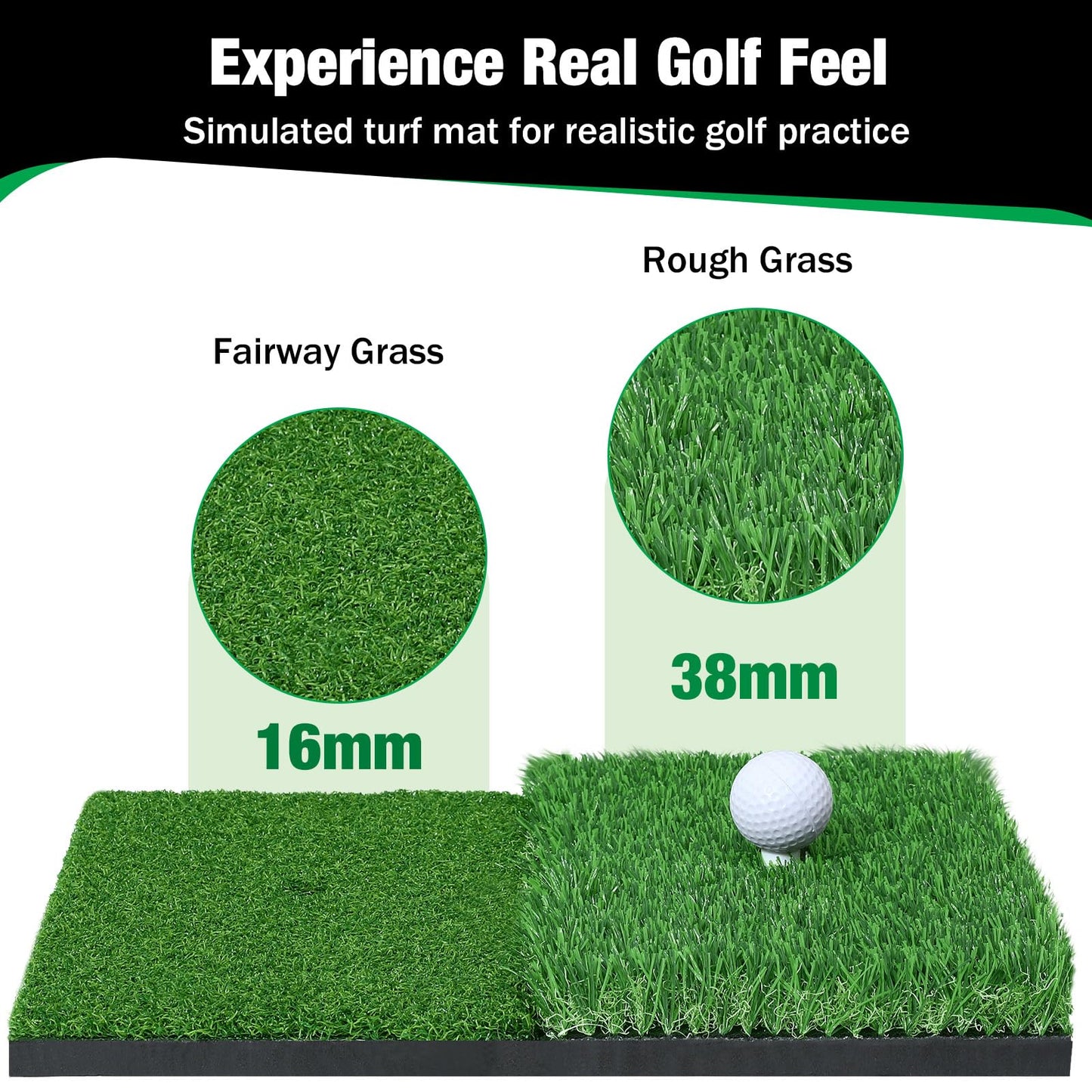 MoKo Golf Net, 10 x 7ft Golf Practice Net with 2 Targets, Portable Hitting Nets for Backyard Garage Indoor, Improve Swing Putting Pitching, Gift for Men & Golfer