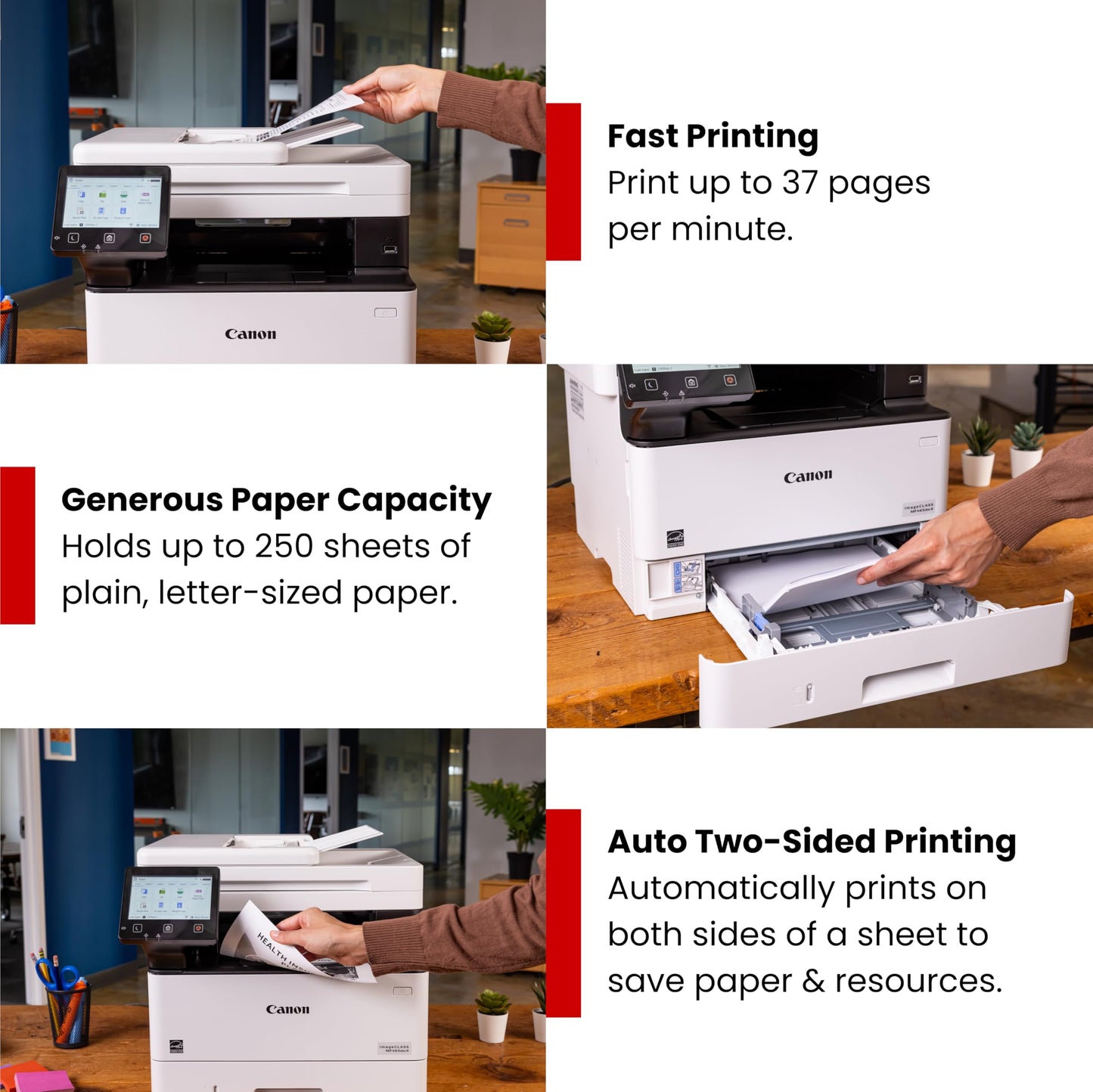 Canon imageCLASS MF462dw II - Monochrome Wireless Duplex Laser Printer with Print, Copy, Scan, Fax, Expandable Paper Capacity, 37 PPM