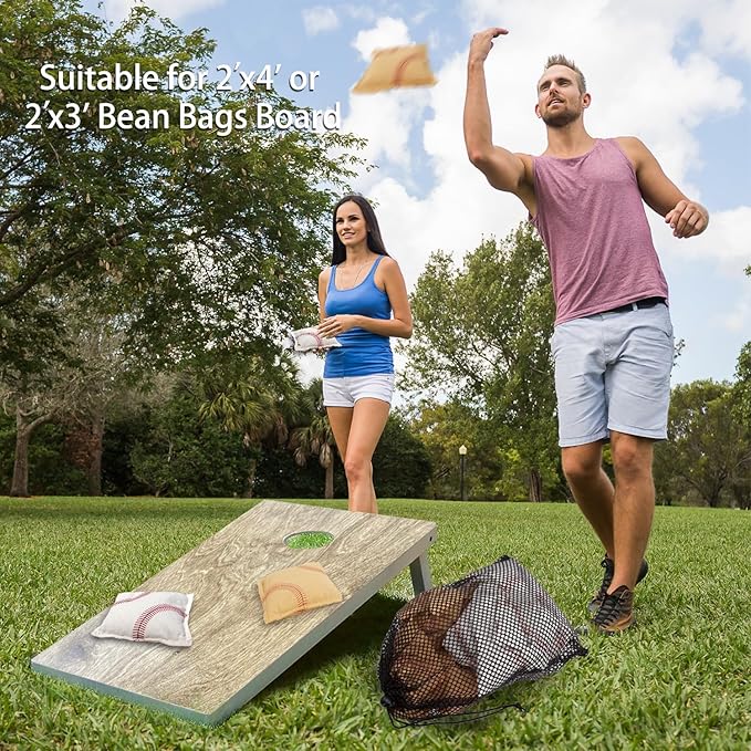 GSE Games & Sports Expert Set of 8 Premium Weather Resistant Cornhole Bags. Regulation Size and Weight Bean Bags for Cornhole Toss Games (Several Styles Available)