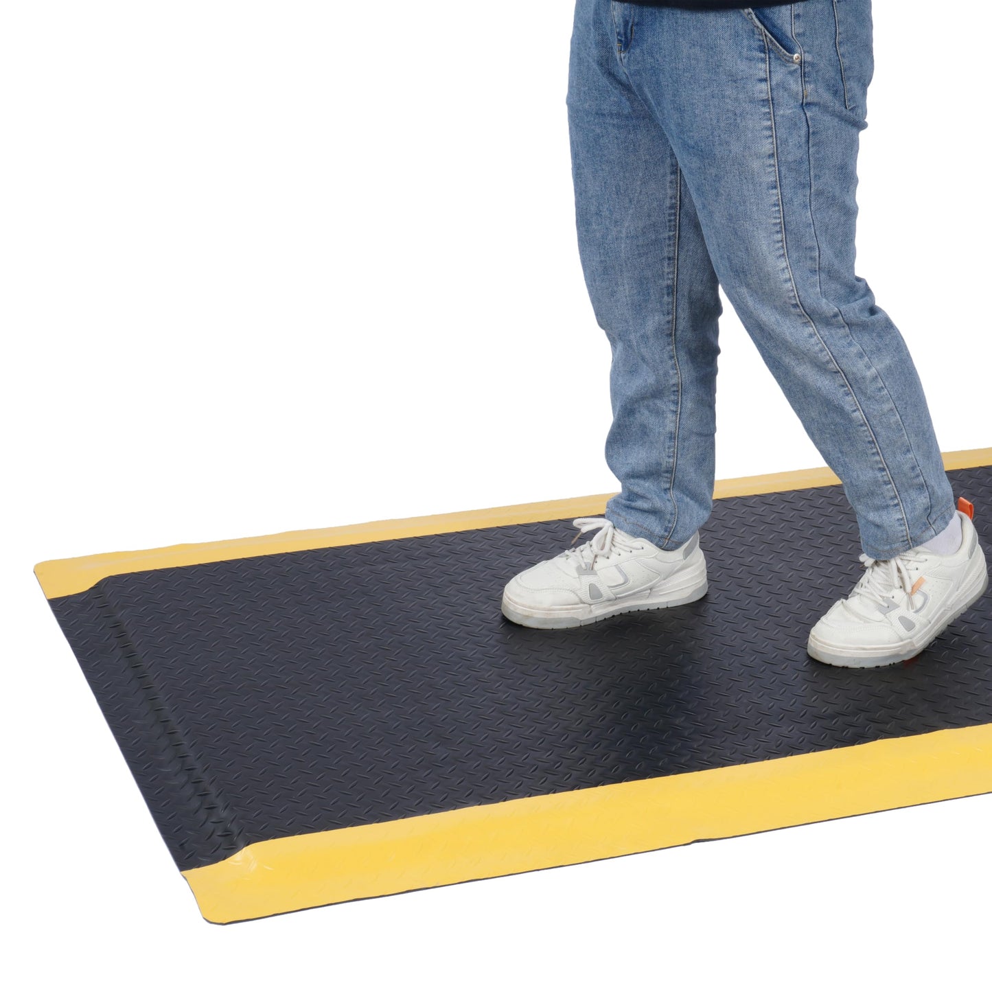 ISXACFF Anti Fatigue Mats Industrial 3' x 5' 15/16" Thick Ergonomic Standing Mat Commercial Kitchen Mat Heavy Duty Diamond Plate Shop Floor Mats Helps Relieve Back and Leg Soreness
