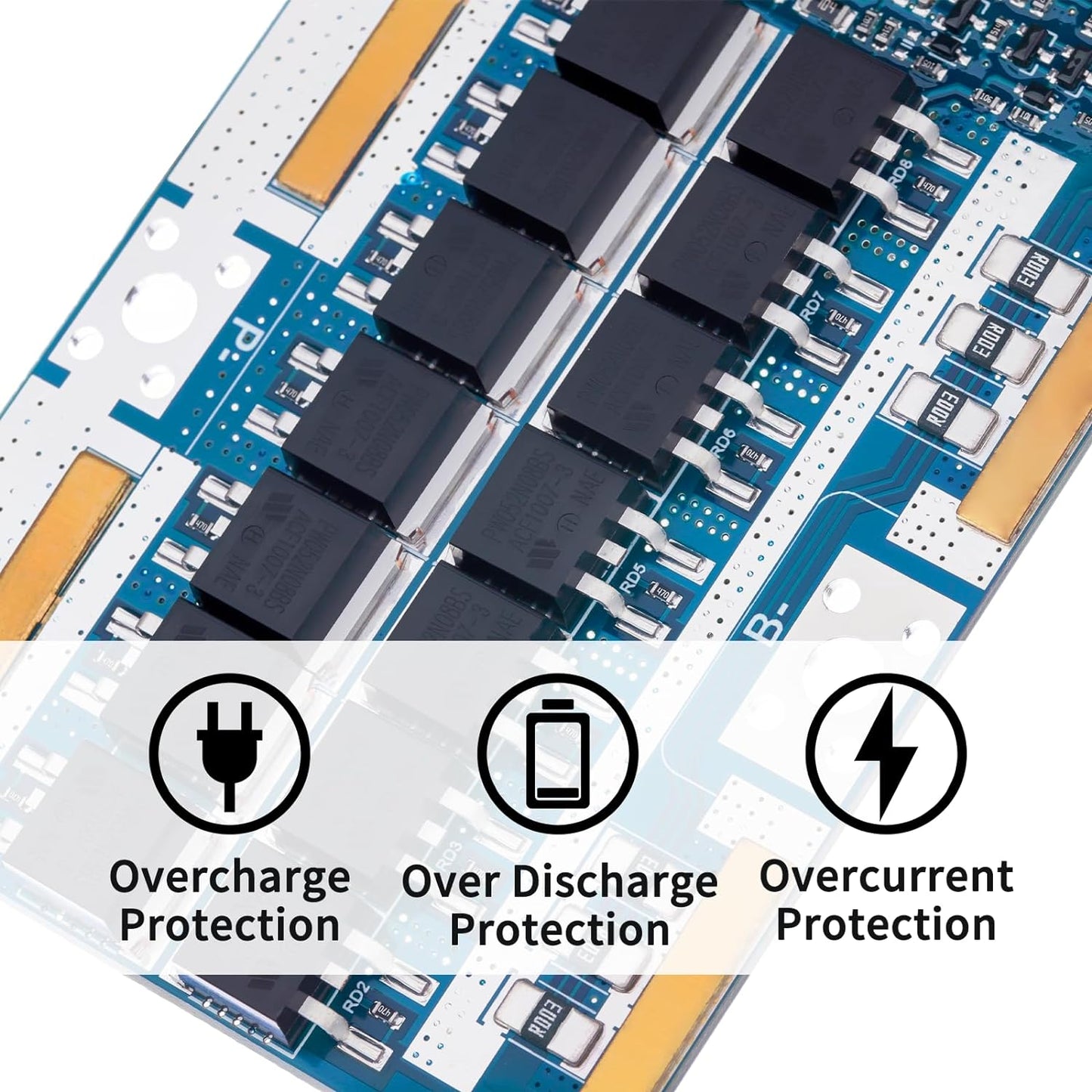 Bisida 8S 25.6V 30A Lifepo4 Common Lifepo4 Pack (8S 25.6V 30A) BMS Battery Management System PCB Protection Board