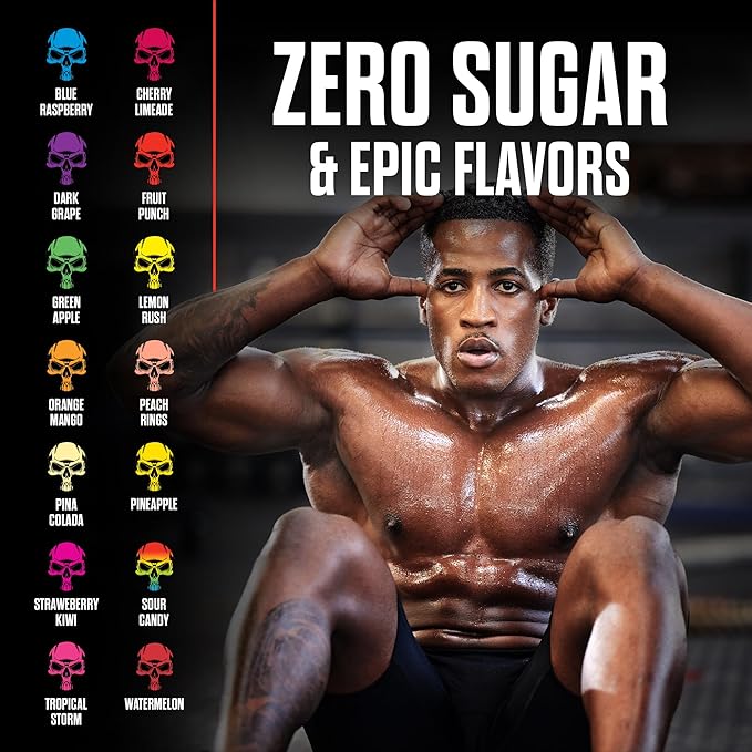 JNX SPORTS The Curse! Pre Workout Powder for Men & Women, Caffeine, Beta-Alanine, Creatine, L-Citrulline, 50 Servings, Strawberry Kiwi Flavor ??Boost Energy, Strength & Focus