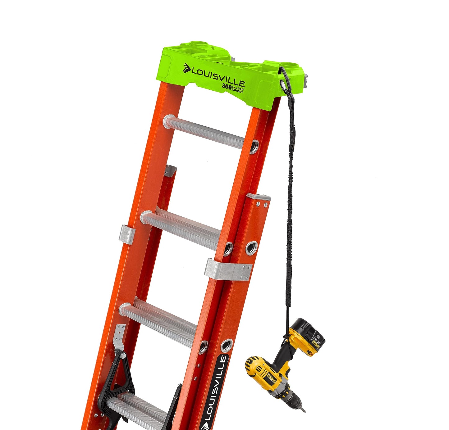 Louisville Ladder 20-foot Fiberglass Extension Ladder, 300-Pound Load Capacity, Type IA, L-3022-24PT