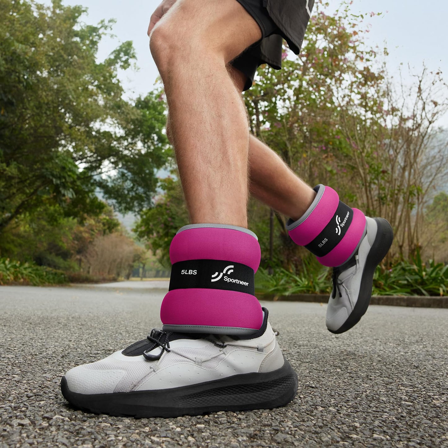 Sportneer Ankle Weights & Wrist Weights -1 2 3 4 5 Lbs Set of 2 for Men Women Kids Strength Training Arm and Leg Weights Set Comfortable and Soft Perfect for Dancing Running Walking Fitness Workout