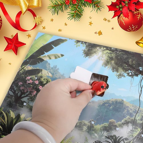 2025 Mini 3D Printed Animals Advent Calendar - 24 Articulated Figurines | Perfect Birthday & Party Gifts