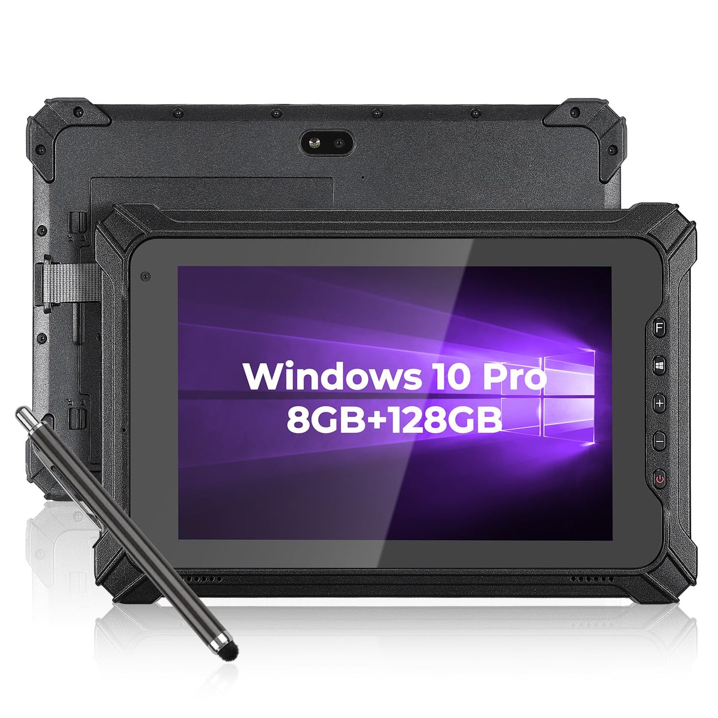 MUNBYN Rugged Windows Tablet IRT06, 8 inch Windows 10 Pro Rugged Tablet, 8GB+128GB Industrial Tablets, Intel N5100 5000mAh Tablet PC, and Rugged Tablet IRT08, 10.1 inch Windows Tablet, Windows 11 Pro