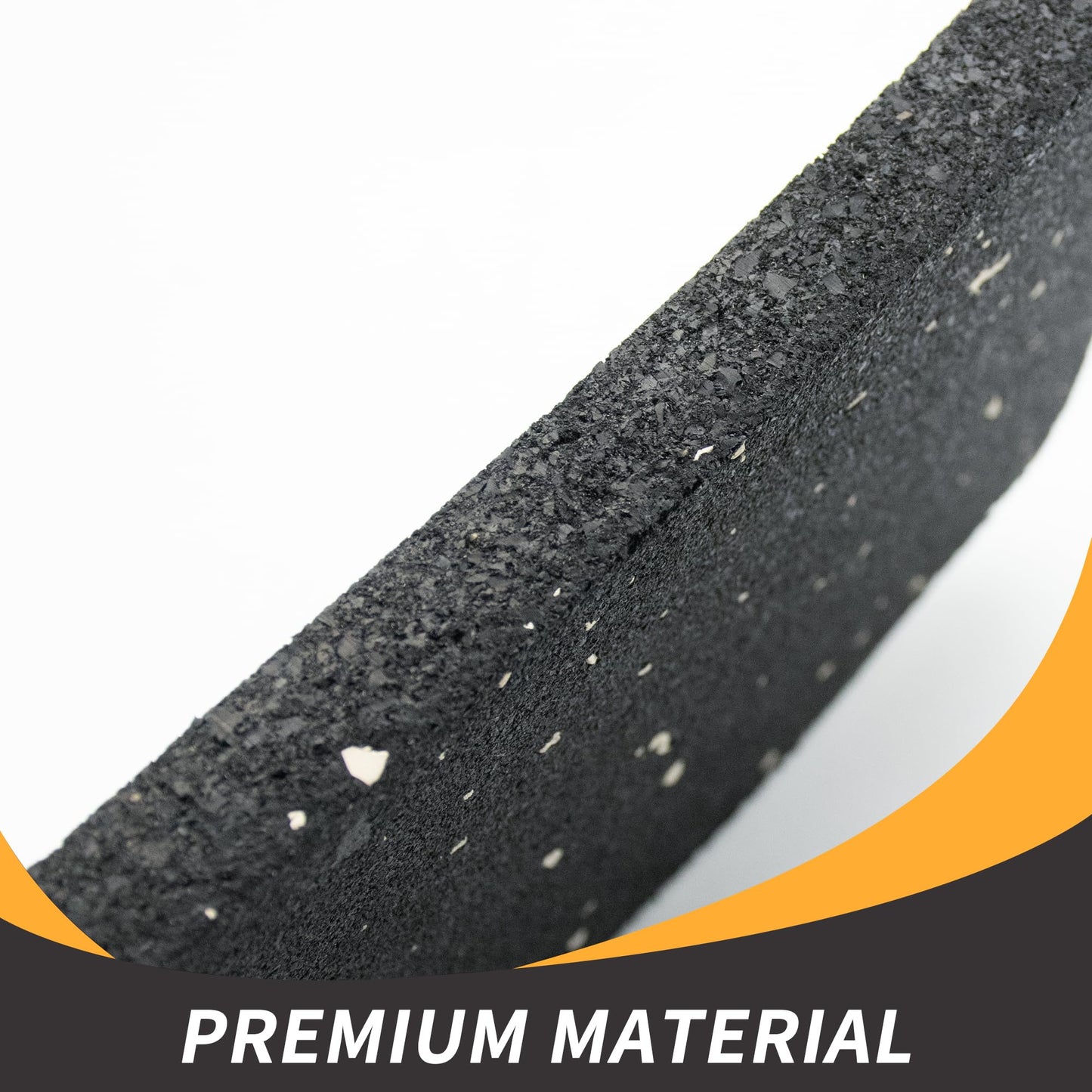 TEKDOE Thick Rubber Treadmill Mat Pads, for Noice Reduce, Anti Vibration, Floor Protection of Exercise Equipment, Stationery Bike, Rowing Machine and Home Gym Station ( 6 inch Length, 3 1/2 inch Width)