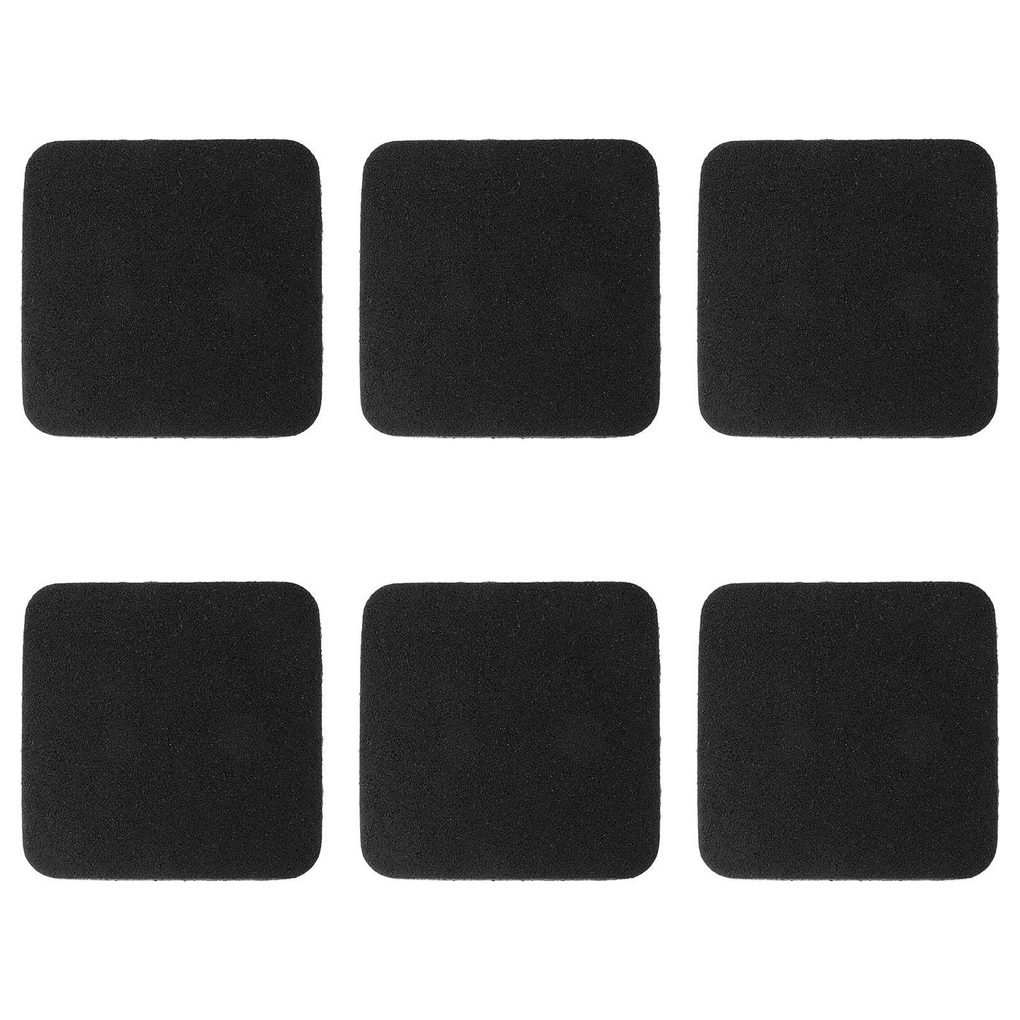 Toddmomy 6pcs Black Rubber Shock Absorbing Treadmill Anti-Vibration Pads Cushioned Noise-Absorbing Mat Floor Protector for Home Gym Fitness Equipment