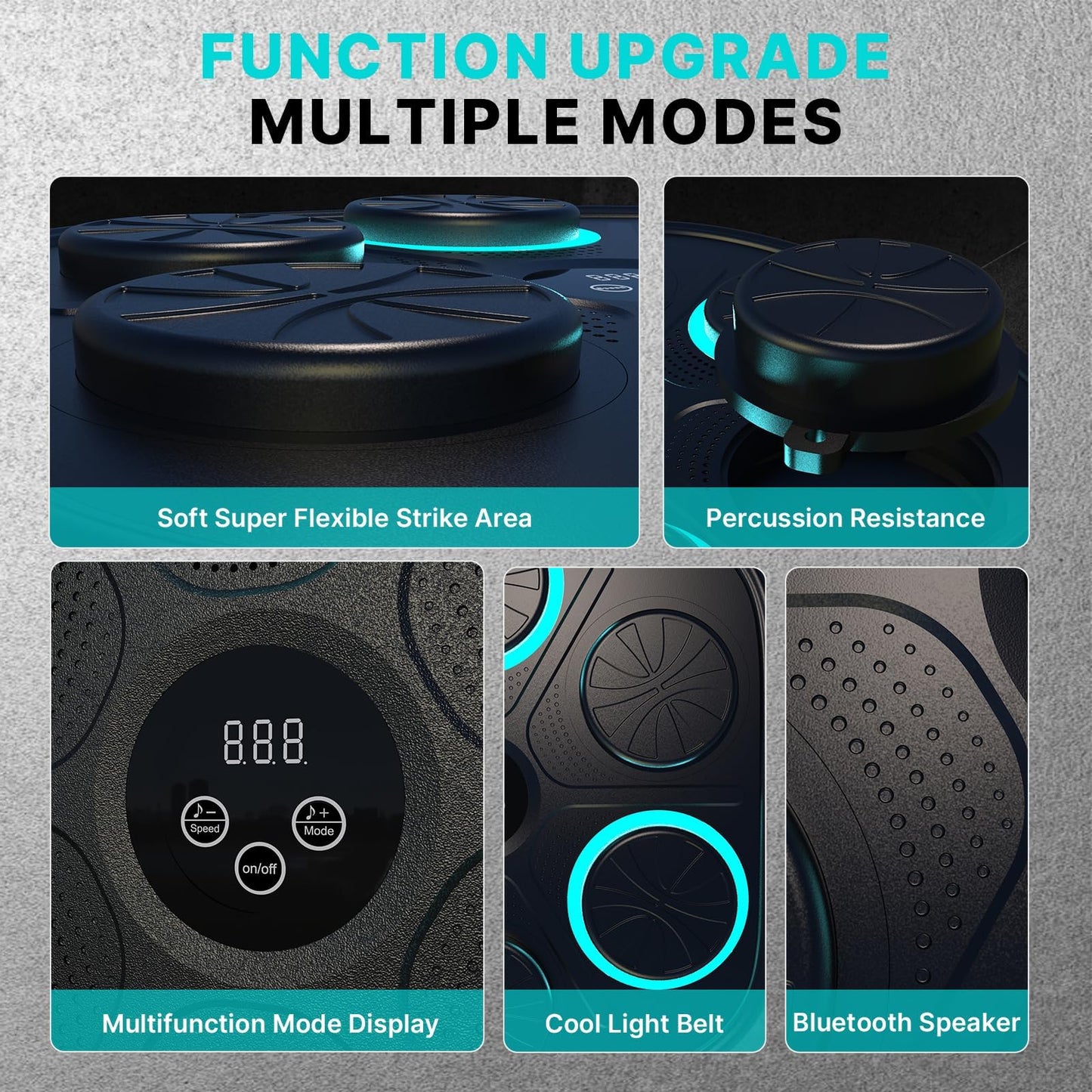2025 Smart Music Boxing Machine for Adults and Kids: New Model Bluetooth Wall Mounted Punching Pad - Training Sport Equipment for Home Gym - Gifts for Teen Boys