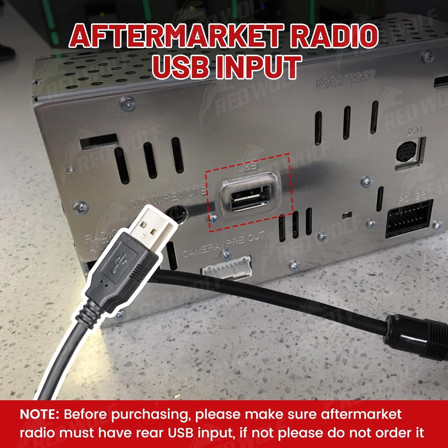 2015-2022 RED WOLF Car Stereo Factory USB Port Cable Wiring Harness Retention for Nissan Frontier Titan Sentra Retain