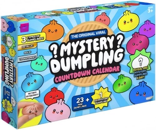 Dumpling Squishy Advent Calendar - 24-Day Mystery Countdown for Stress Relief & Fidgeting Fun