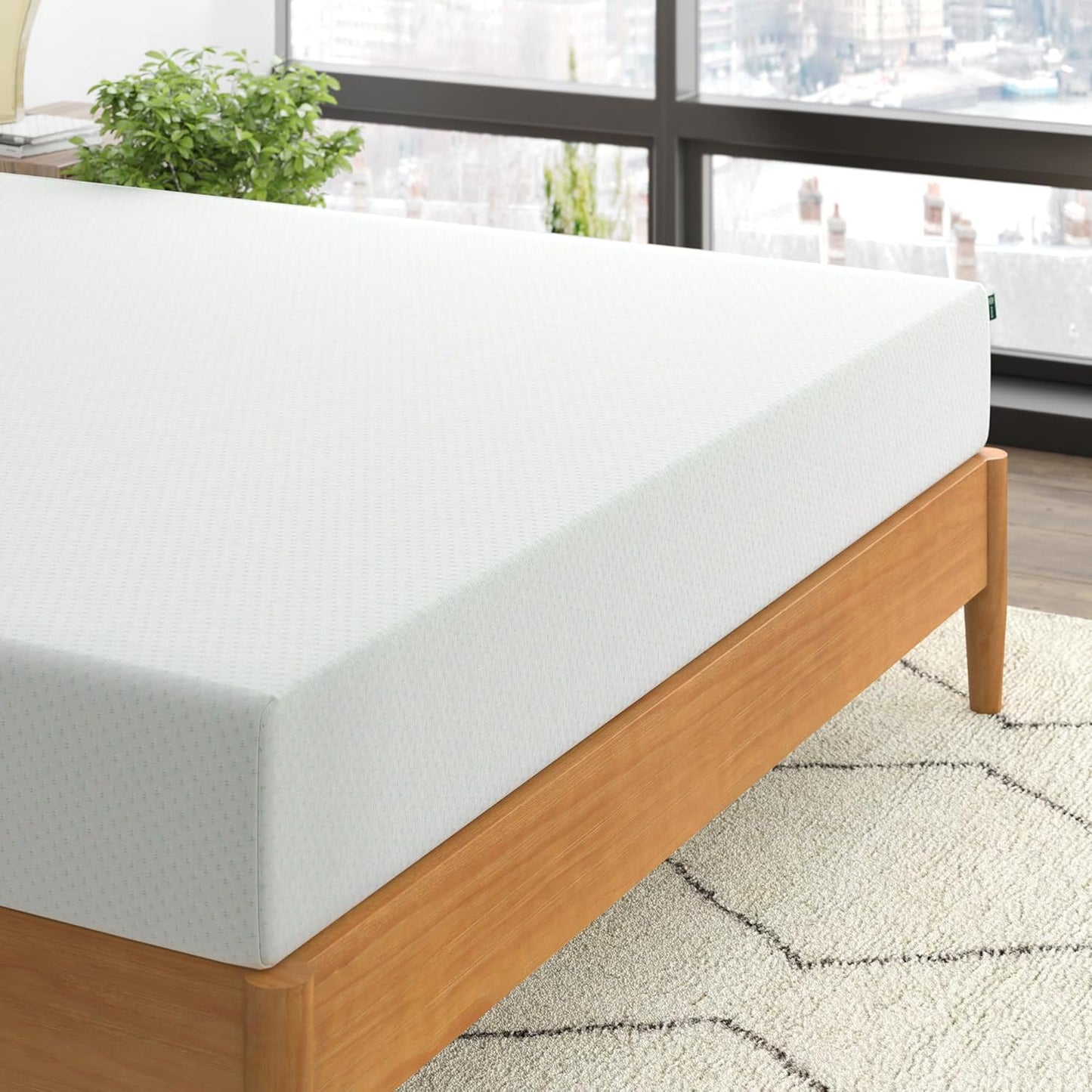 Zinus 8-Inch Green Tea Memory Foam Mattress - Short Queen | Fiberglass-Free, CertiPUR-US Certified, Custom Support