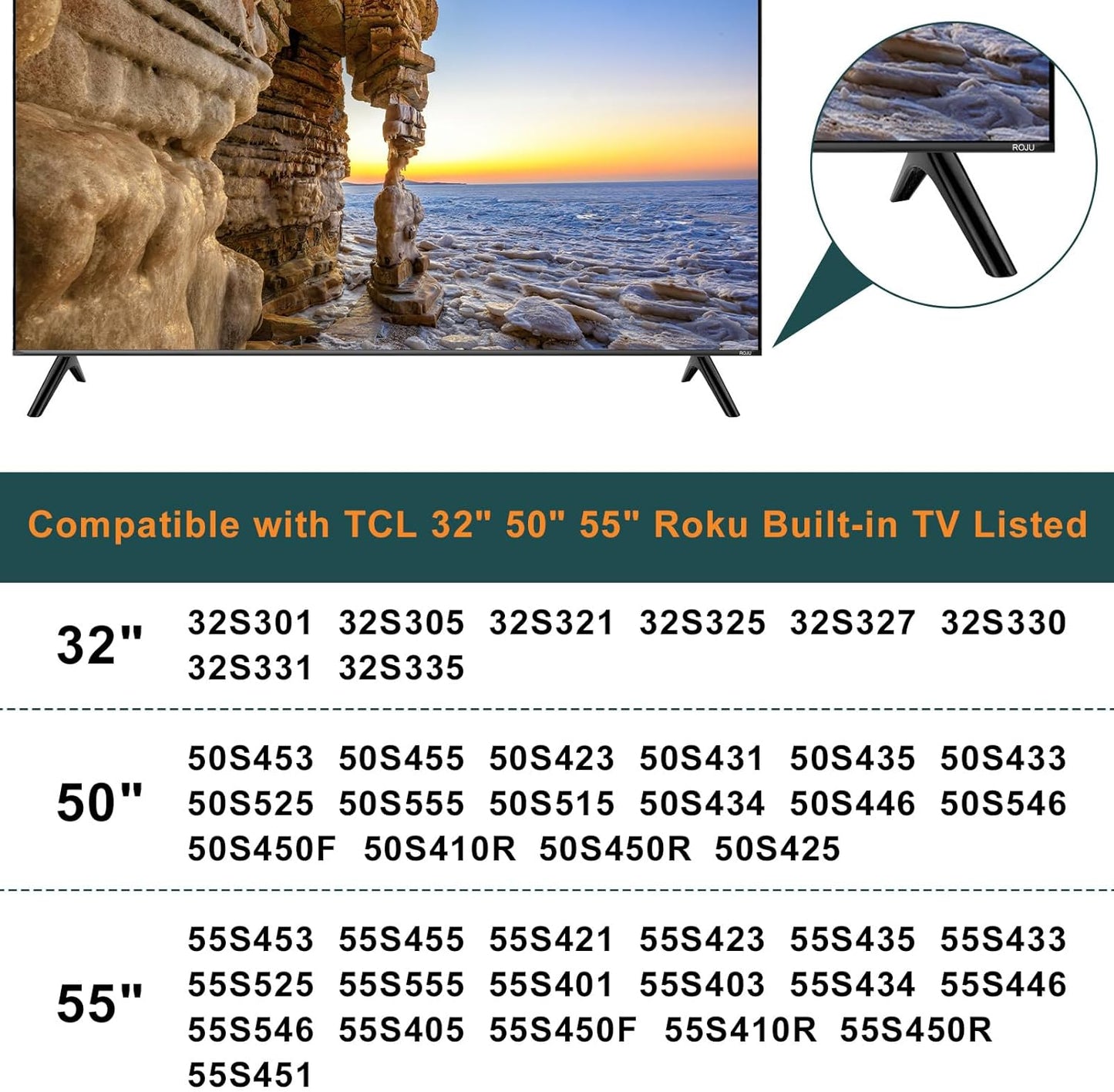 Yaotieci 55 inch 32 inch 50 inch 55S525 55S450F 55S410R 55S450R 50S450R 50S425 32S330 32S327 32S325 TV legs for TCL
