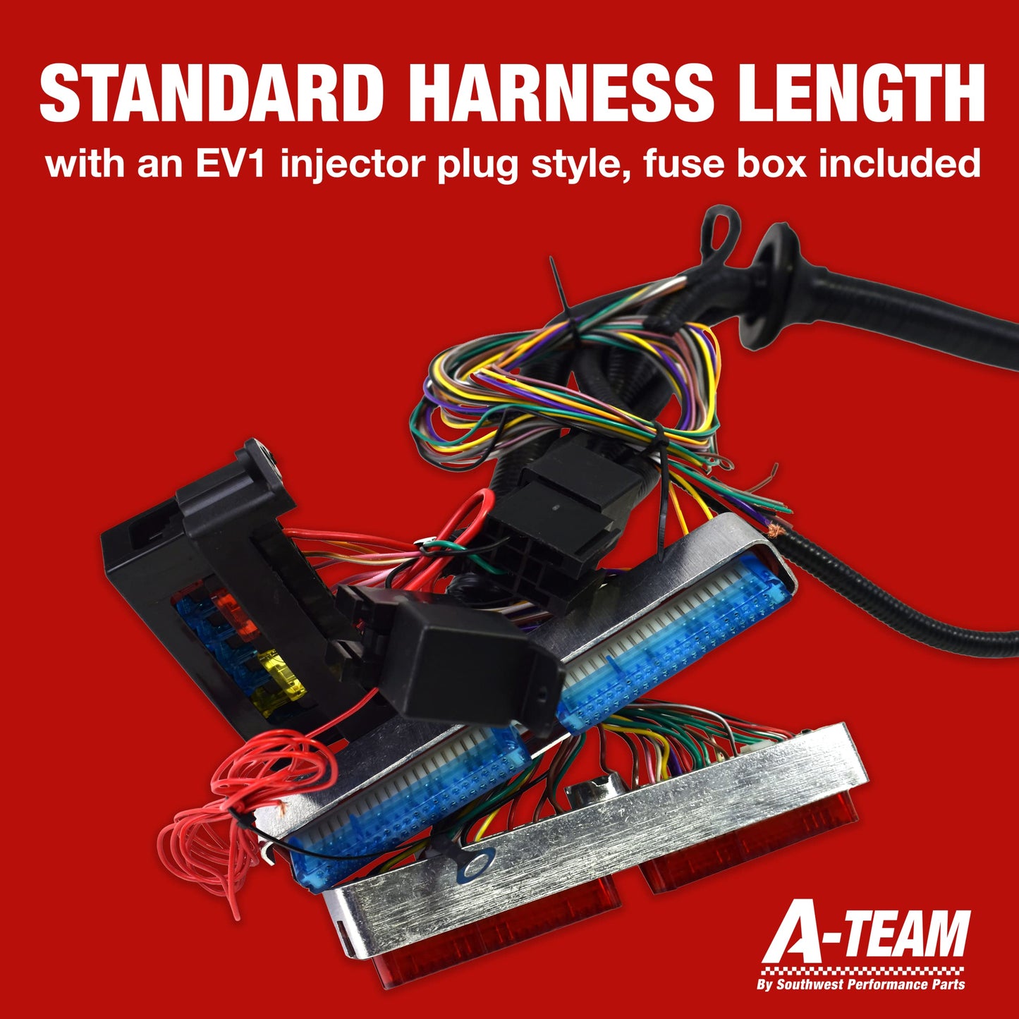A-Team Performance - Standalone Wiring Harness W/4L60E Drive by Cable - Compatible with 4.8 5.3 6.0 GM LS LS1 LS6 LS Truck Swap Vortec 1999-2003 - Easy to Use Wiring Harness - Includes Connectors