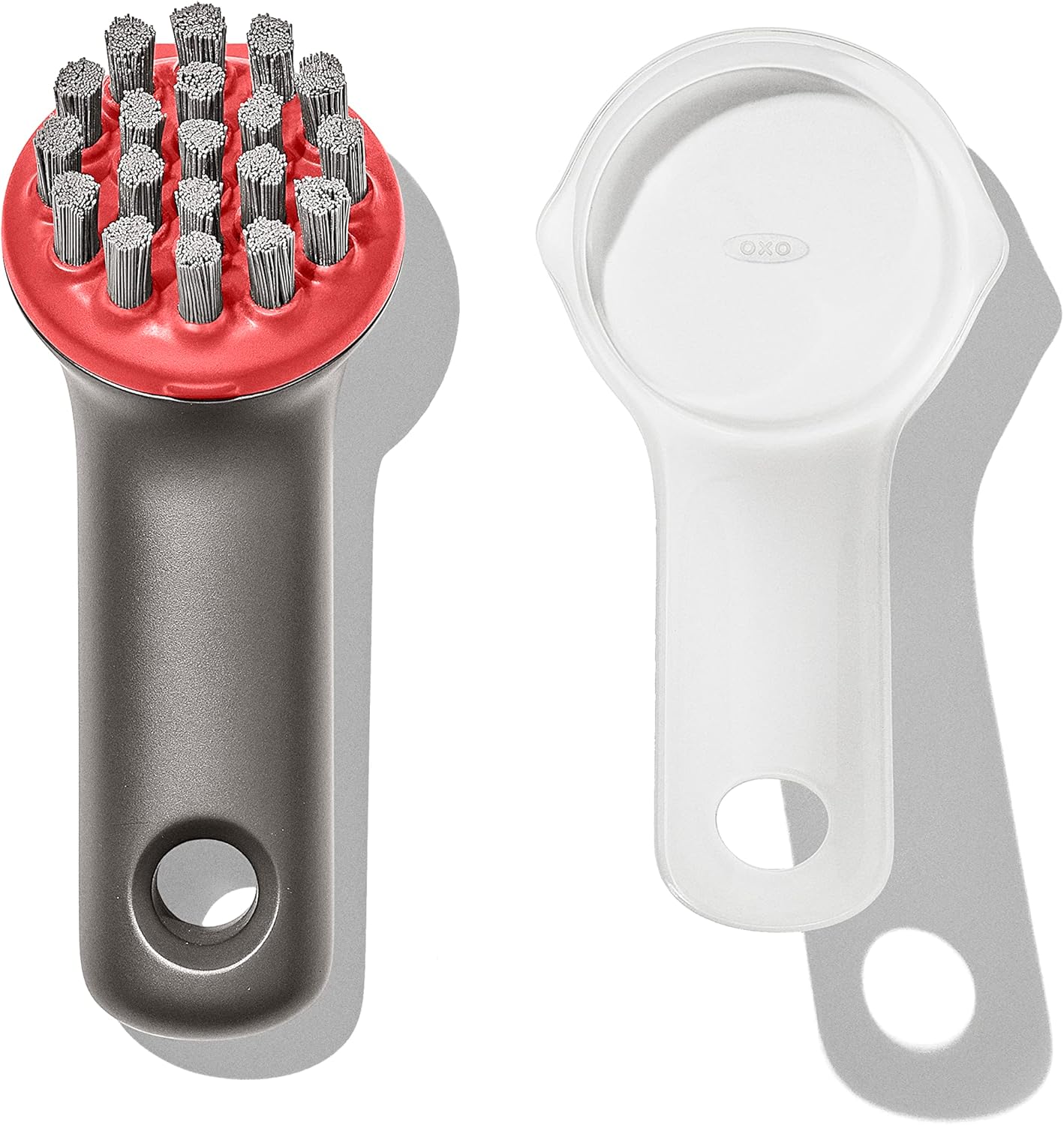 OXO Heavy Duty Outdoor Brush - Durable Design with Protective Cover for Efficient Cleaning