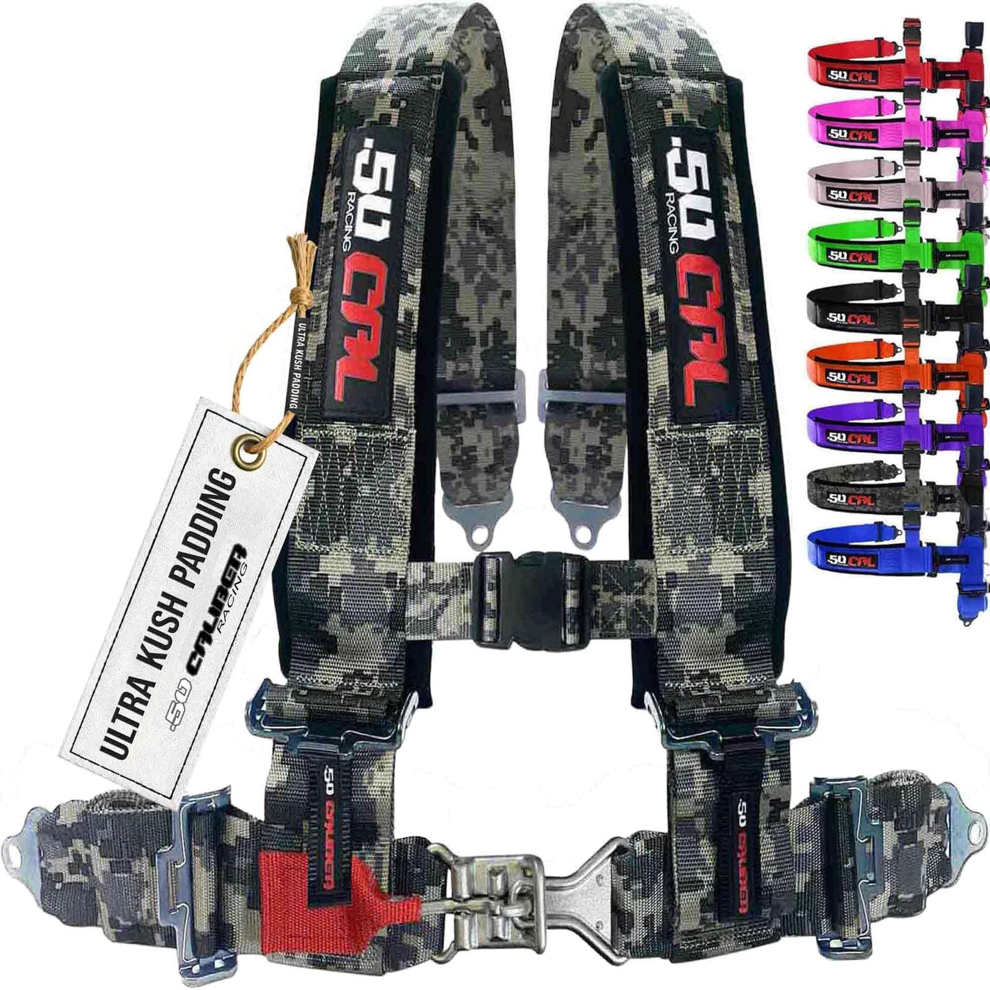 1pc 4 Point Harness for Bucket Seat, Push Release, 10 Color Options, Racing Harness, Race Car, Off Road, UTV, RZR [6008A7]