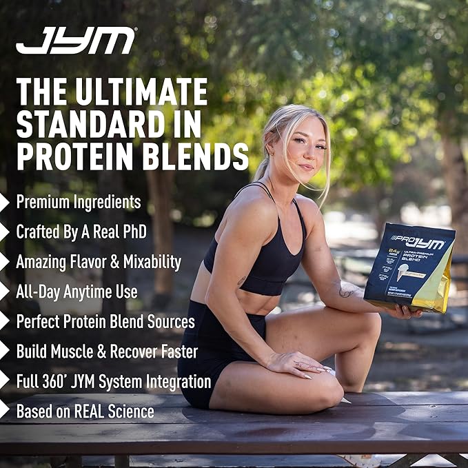 Pro JYM Chocolate Cookie Crunch Protein Powder - Whey Protein Isolates, Casein, & Milk Protein, Lean Muscle Building for Men & Women, JYM Supplement Science, 45 Servings