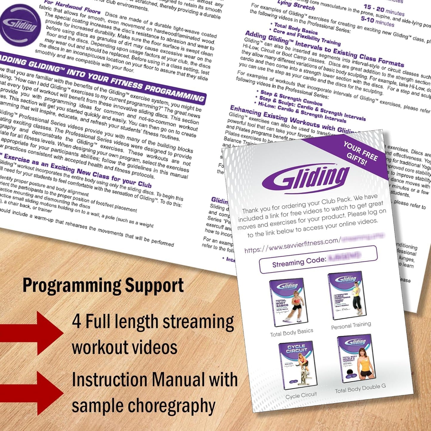 Gliding Exercise Discs: Studio Pack for Hardwood Floors (12 Pair, Purple)