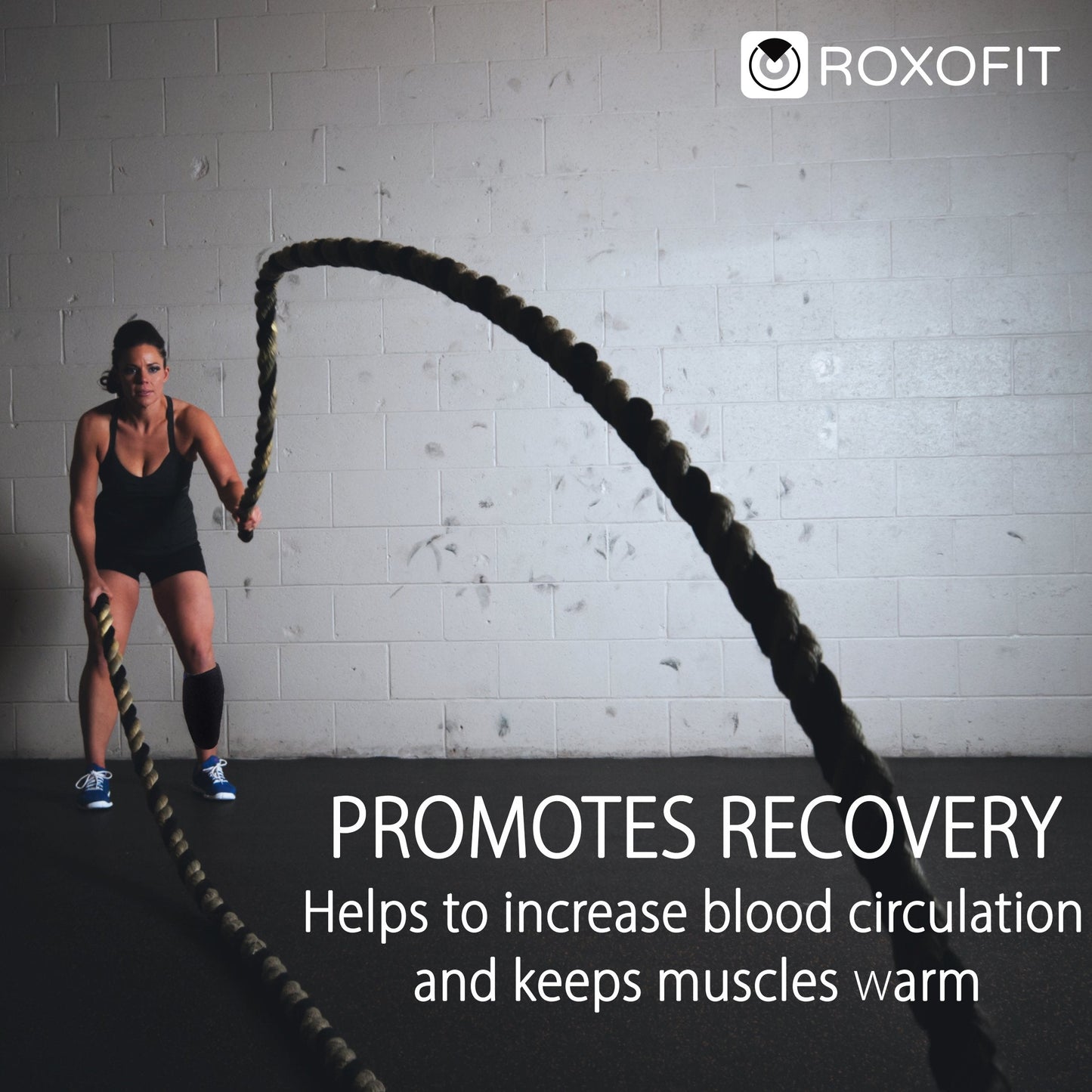 ROXOFIT Calf Brace for Torn Calf Muscle and Shin Splint Relief - Shin Splint Brace - Compression Sleeves for Women Calf Compression Sleeve Men, Shin Splint Compression Sleeve, Compression Calf Sleeve Women, Calf Compression Sleeve Women, Calf Sleeves for
