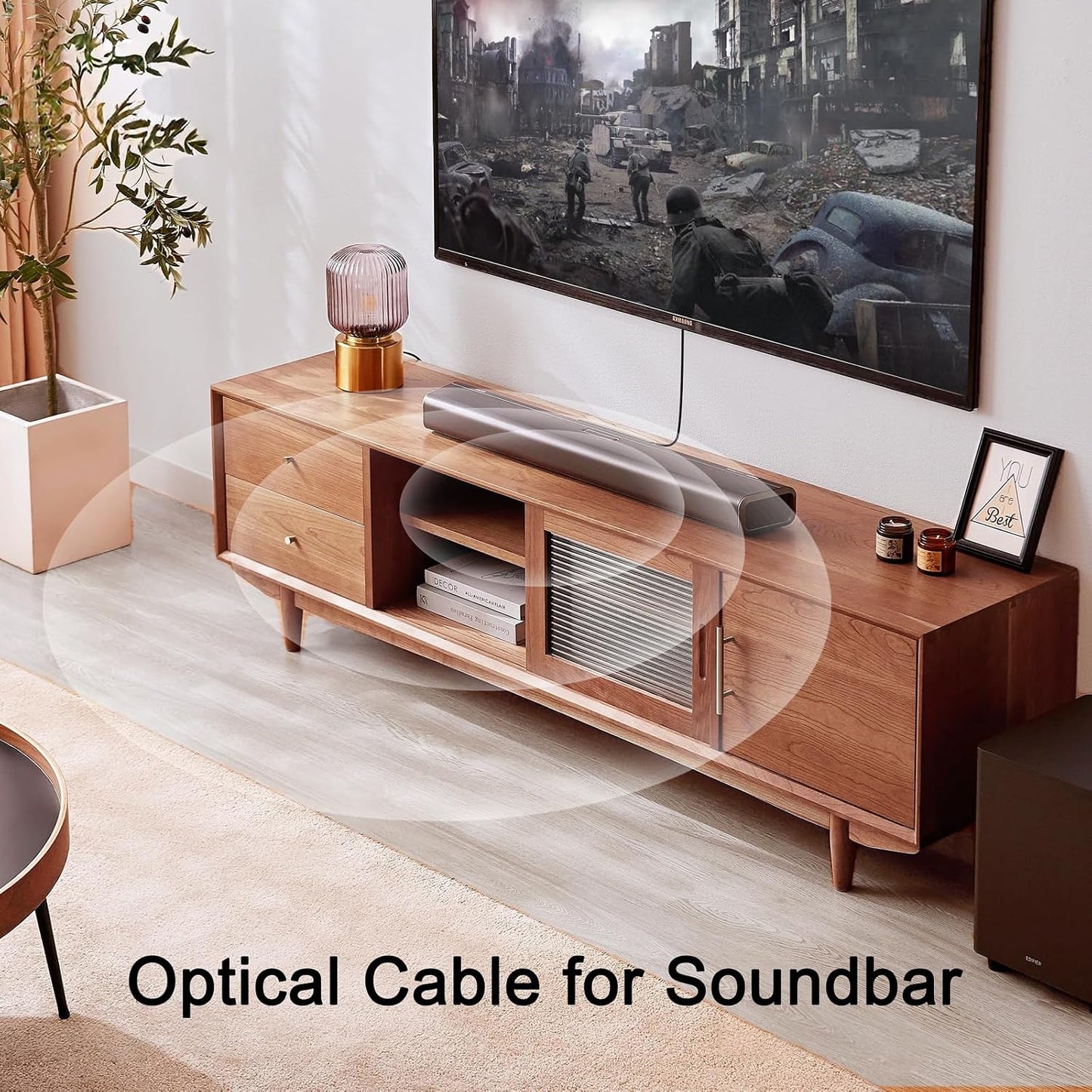 35 PS4 Optical Audio Cable feet, Digital Audio Optical Cable Ultra-Thin Cord, Toslink SPDIF Fiber Optic Cable