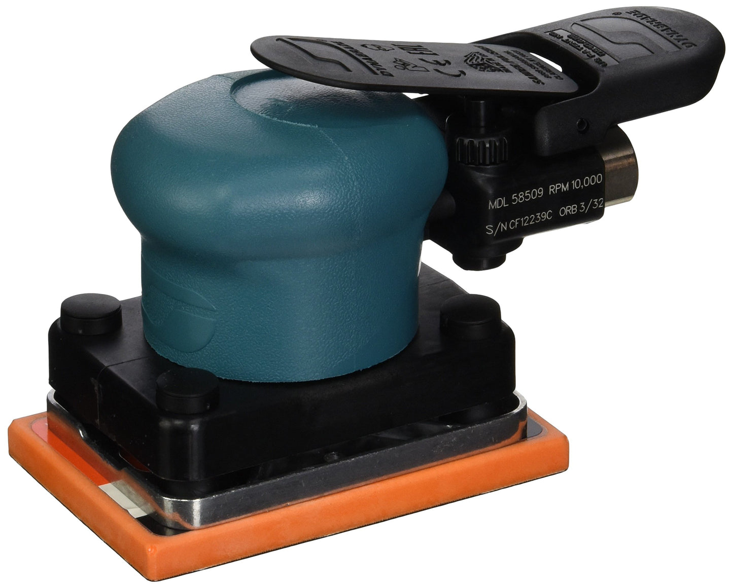 Dynabrade 58509 Dynabug II Orbital Sander, Non-Vacuum, 3-Inch Width by 4-1/4-Inch Length 76mm by 108mm