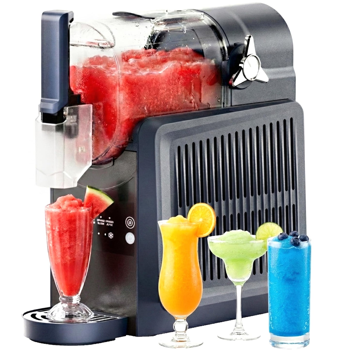 VNN Slushie Machine - 92 oz Slushy Machine for Home No Ice Needed, Frozen Drink & Slushie Machine, 5 Preset Programs, Auto-Clean, Suitable for Margaritas, Smoothies, Milkshakes, Blue
