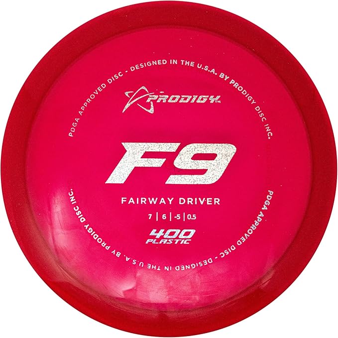 Prodigy Disc 400 F9 Disc Golf Disc - Understable Fairway Driver Disc Golf Disc for Beginners, Extremely Durable Golf Disc Golf Driver, 170-176g, Colors May Vary