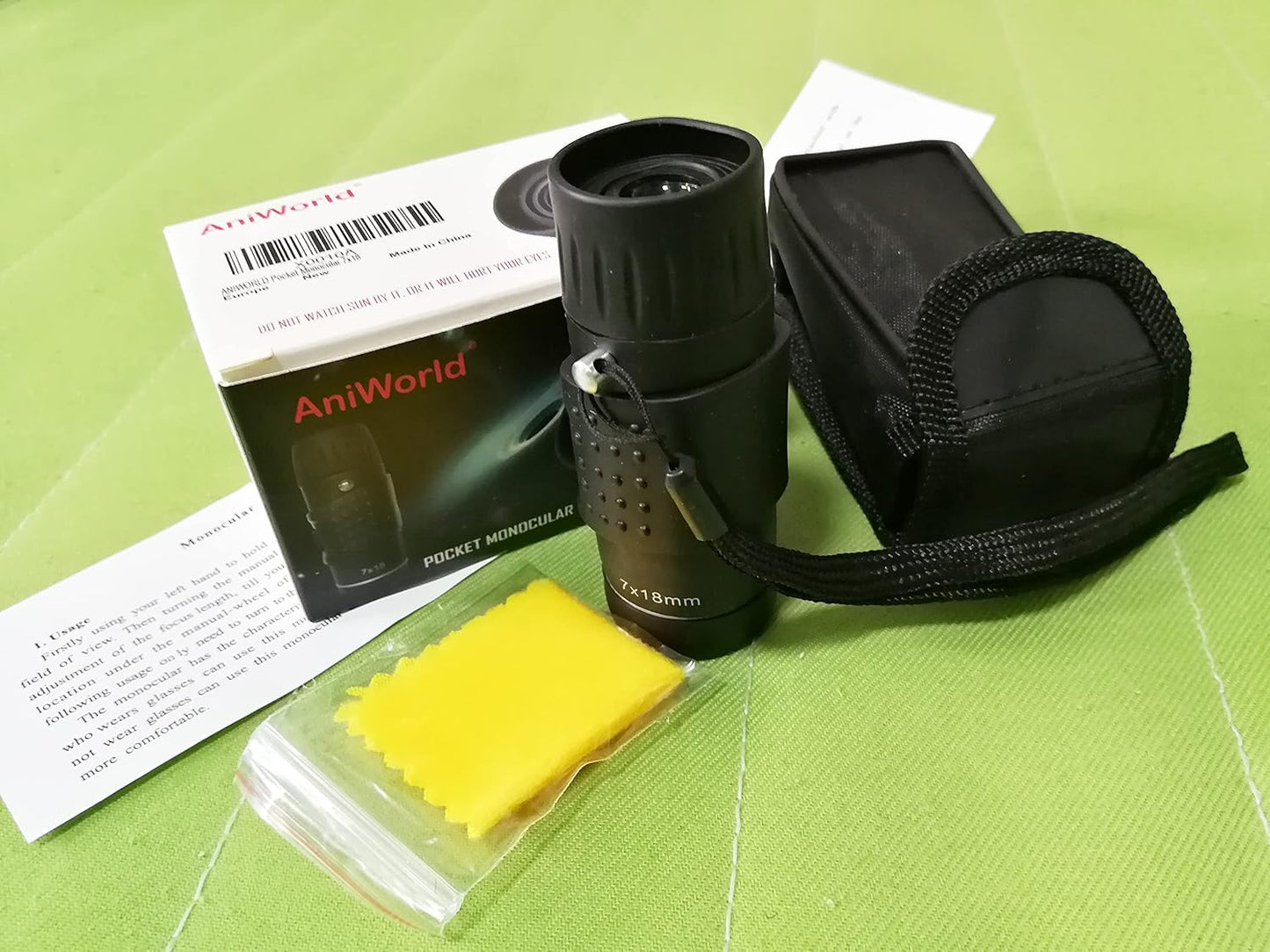 LU2000 7x18 Monocular for Adults and Kids, Mini Pocket Monocular Telescope, Handheld Small Size Spotting Monoscope