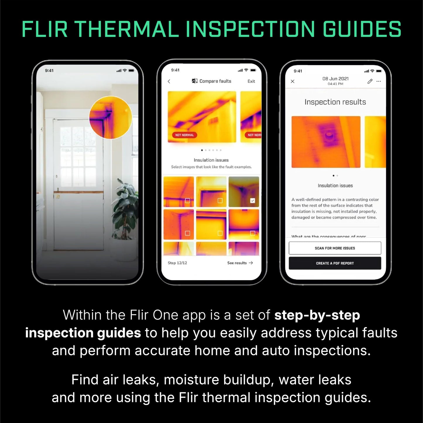 Flir One - Thermal Imaging Camera for iOS Smartphones (iPhone 15 and Newer w/USB-C), 240x180 Super Resolution (80x60 Native IR)