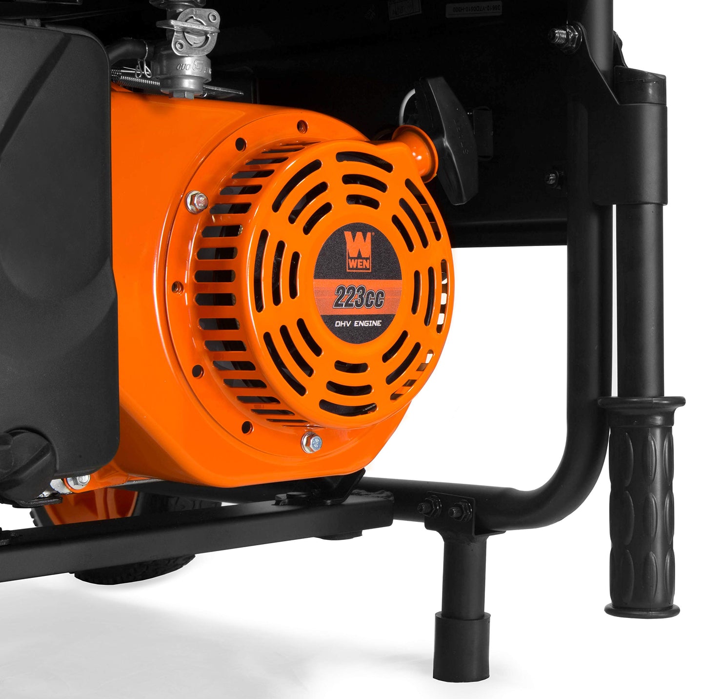 WEN 56475 4750-Watt Portable Generator with Electric Start and Wheel Kit, Yellow and Black