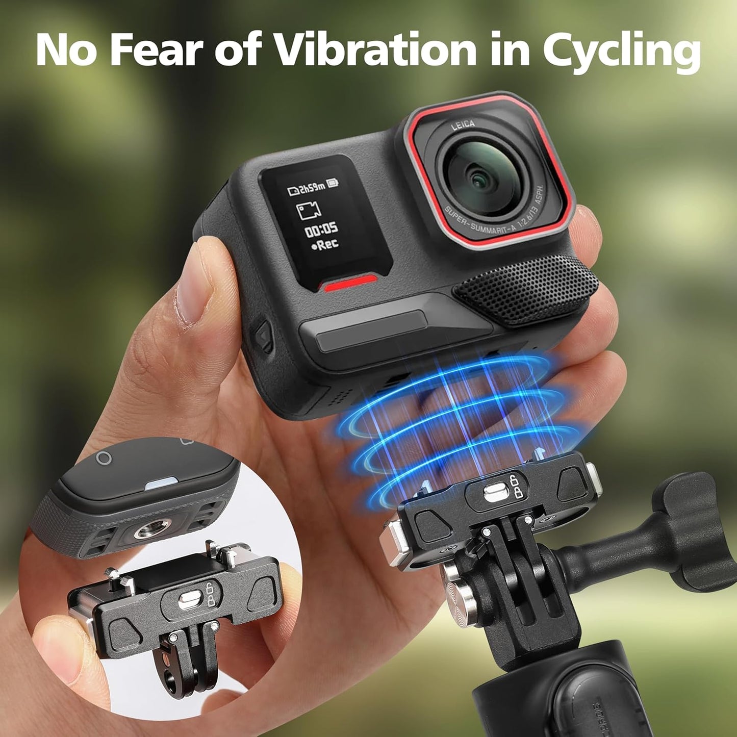 STARTRC VCR Insta360 X5 X4 2, Quick Release Mount for Air Ace/Ace Pro Magnetic Camera Quick Release Lock Tripod Mount