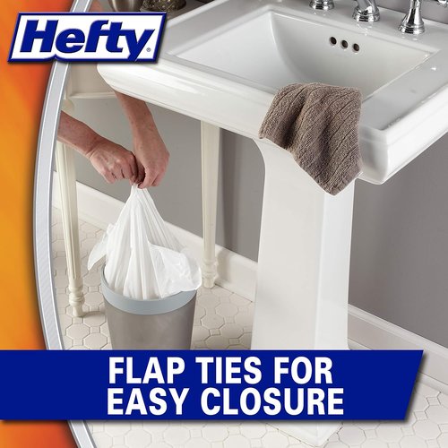 Hefty Small Garbage Bags - Lavender & Sweet Vanilla Scent | 4 Gallon, 26 Count (Pack of 12)