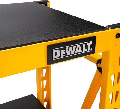 DEWALT Heavy-Duty 4-Foot Tall 3-Shelf Industrial Storage Rack - 4,500 lb Capacity, Metal Shelving