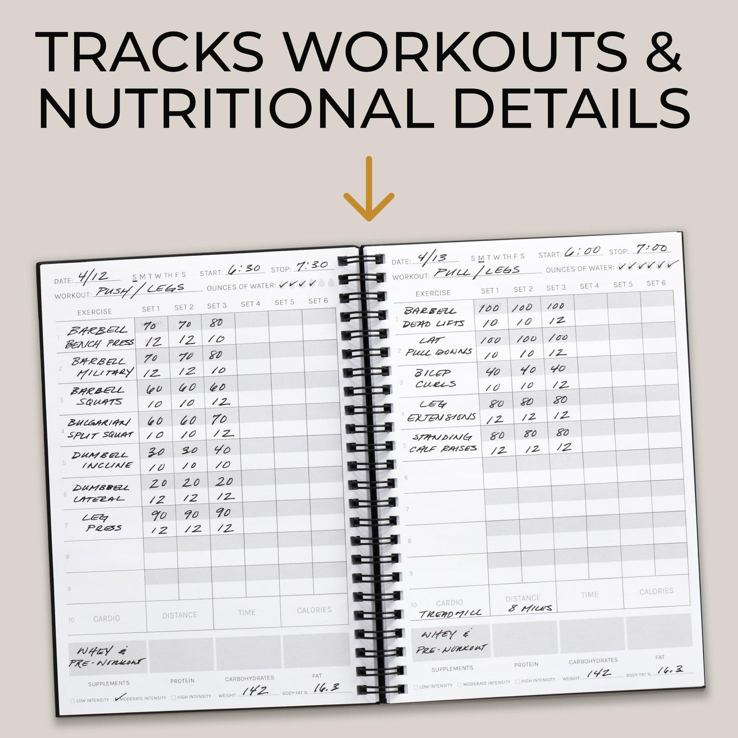 ZICOTO Ultimate Workout Journal - Complete Fitness Training Planner for Men and Women - Track PRs, Build Muscle & Dominate Your Workouts - Essential Gym Gear Accessories for Serious Weight Lifters