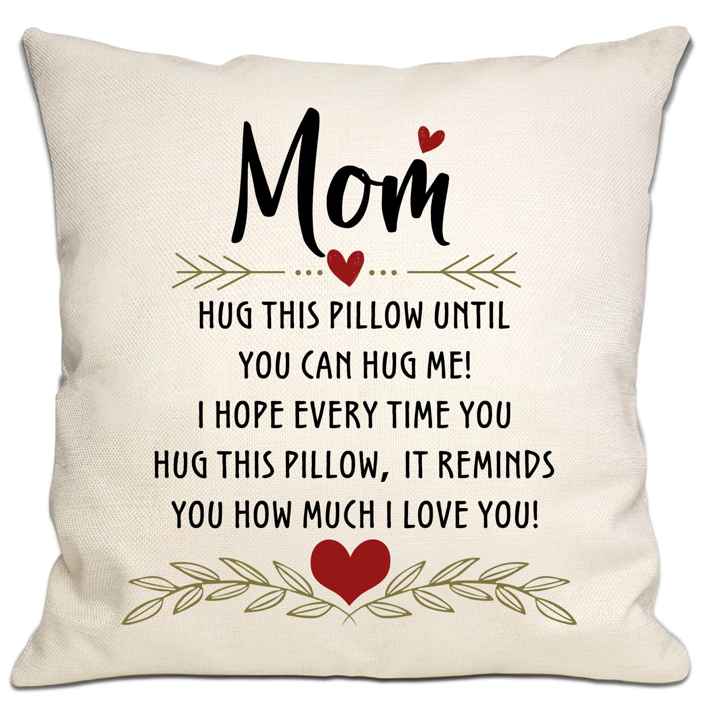 Bommex Grandad Gift I Love You Cushion Cover for Grandpa/Grandson Hug Throw Pillow Cover Reminder Gift