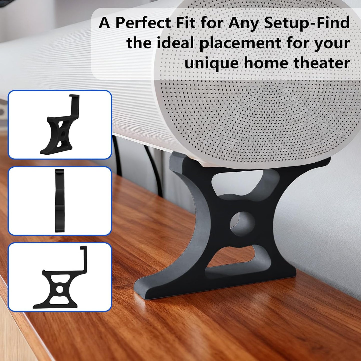 Generic 3-Height (25mm-75mm), Installation(50mm Soundbar Stand Compatible with Arc, Adjustable Riser Base Sturdy Base