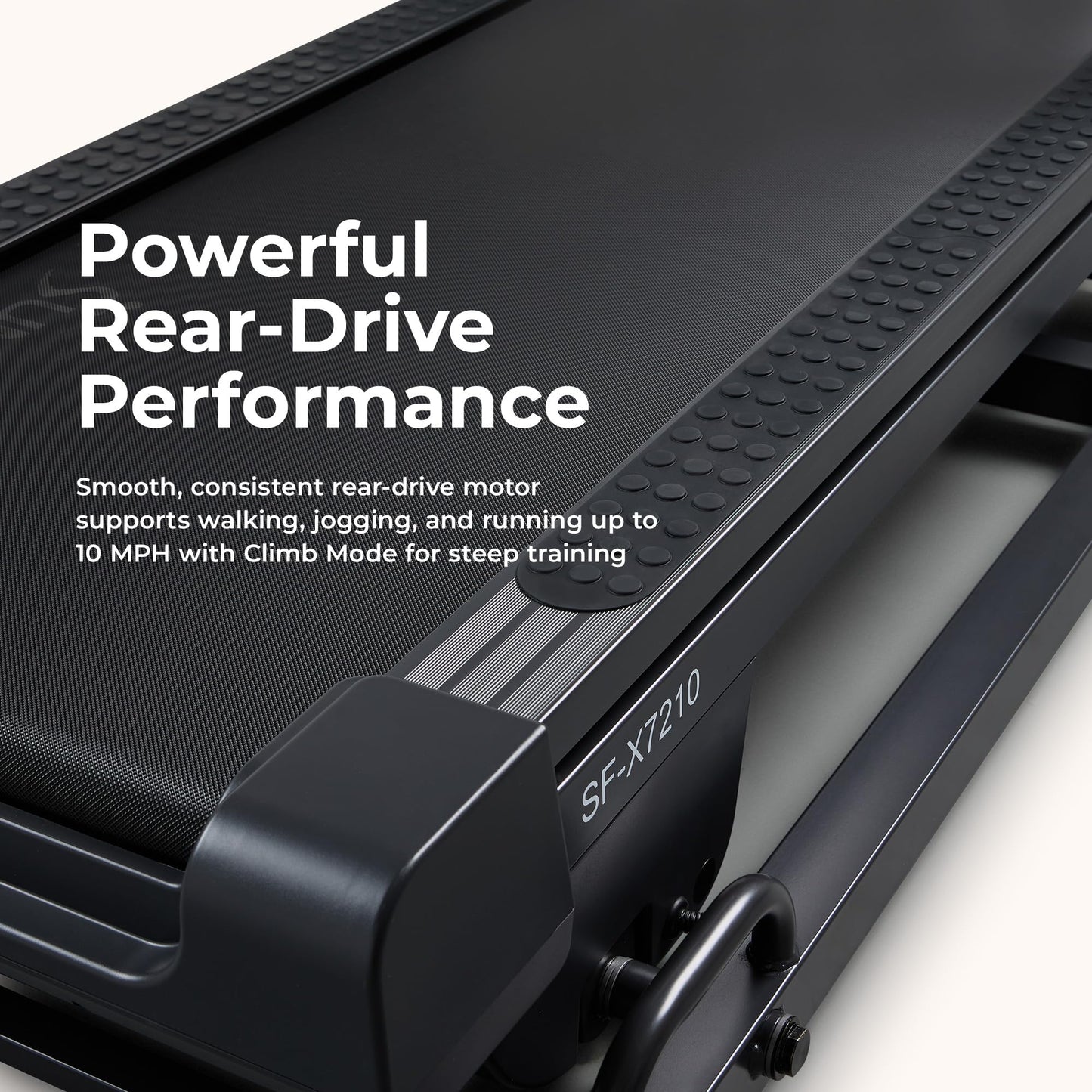 Sunny Health & Fitness Auto Incline Decline Treadmill for Home with Wi-Fi Smart TV Connectivity and Interactive Console, Smooth and Quiet Motor with Cushion Deck, SunnyFit App Access