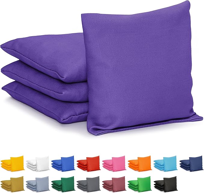 GoSports Classic Cornhole Bean Bags Set of 4-16 Colors Available - Regulation All Weather, Mix and Match