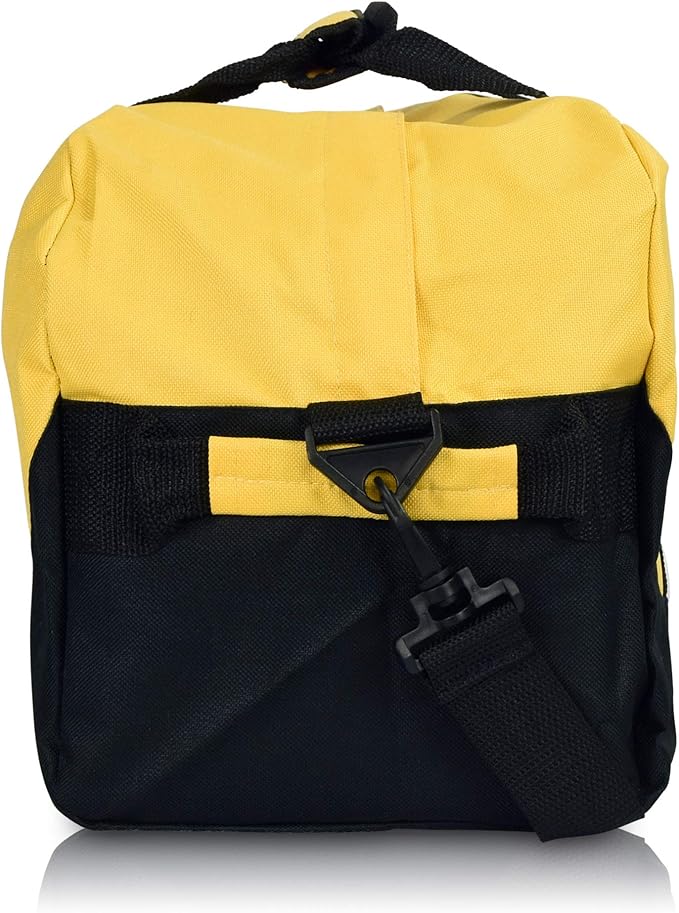 DALIX 18" Two Tone Duffle Bag Medium Black Red Blue Gold Pink Purple Gray