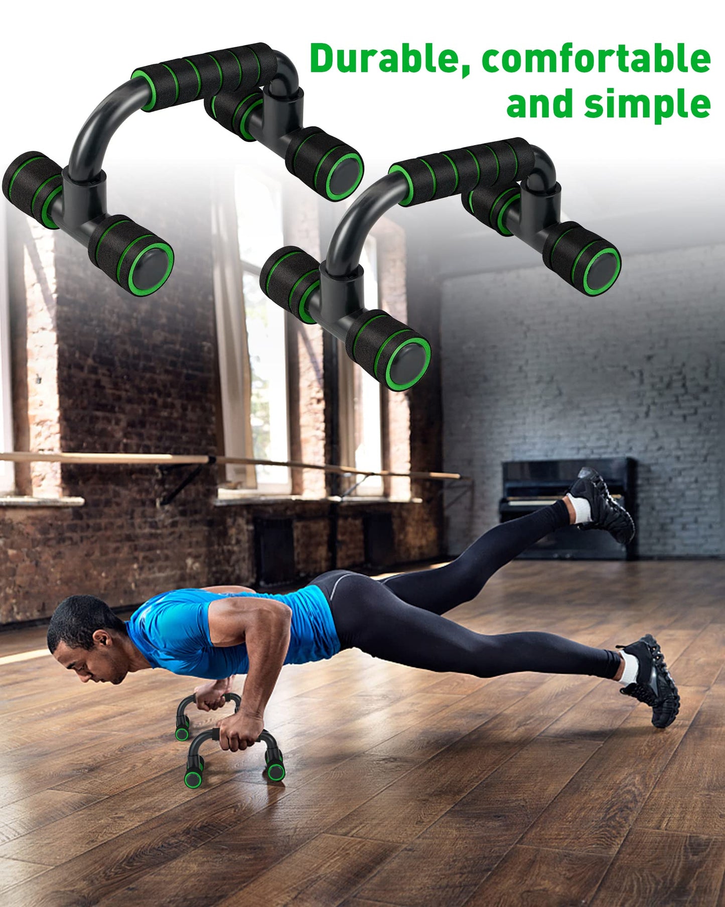 CUNCUI Push up Bar, Structure Portable for Home Fitness Training, Push Up Stands Handle for Floor Workouts, Suitable for Men and Women.