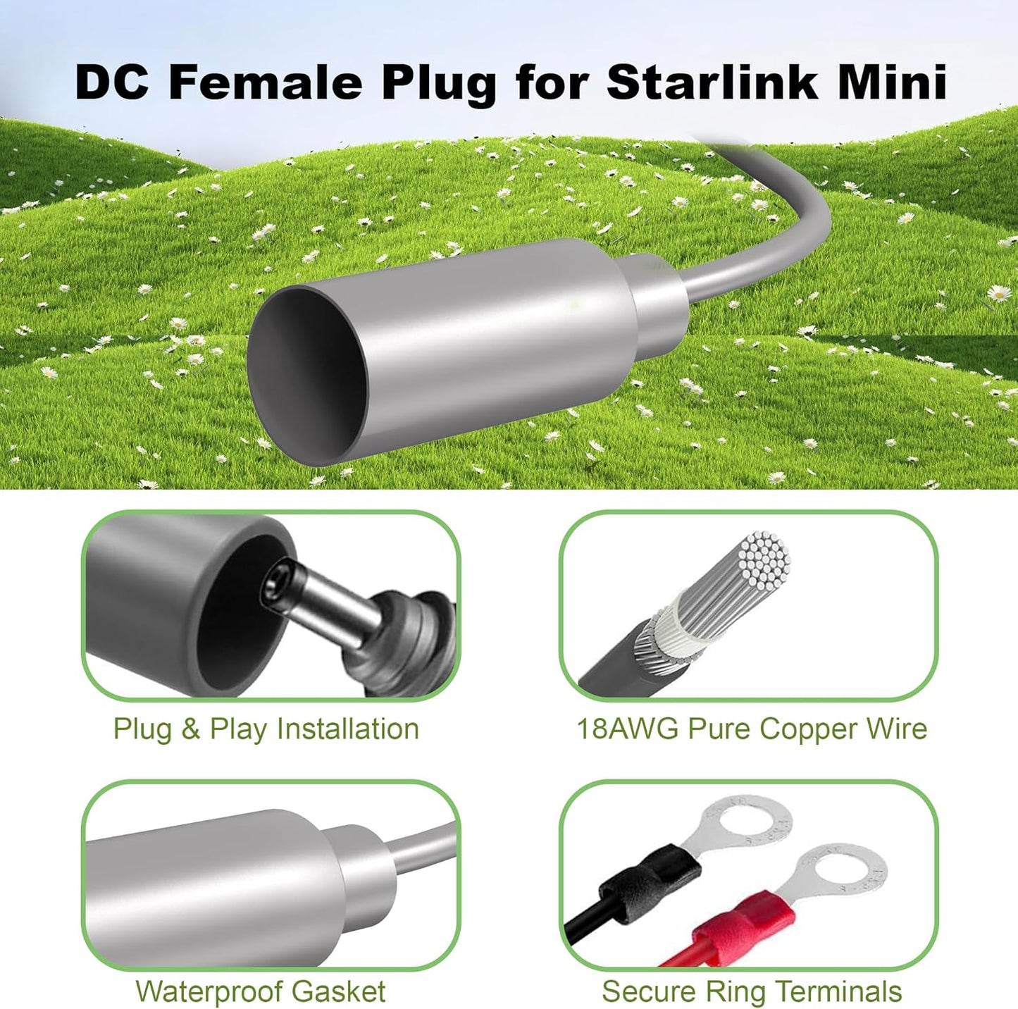 XiakaiLink 9-28V 12V/24V 30V 3.5A Professional Power Solution for Stable Starlink Mini Internet Connectivity: