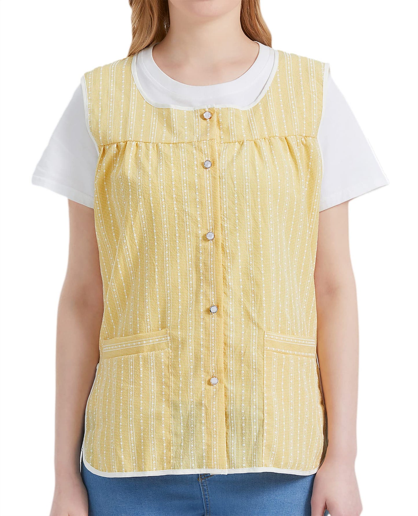 Nanxson Cobbler Aprons for Women with Pockets Smock Apron with Buttons for Cooking Chef Kitchen CF3152