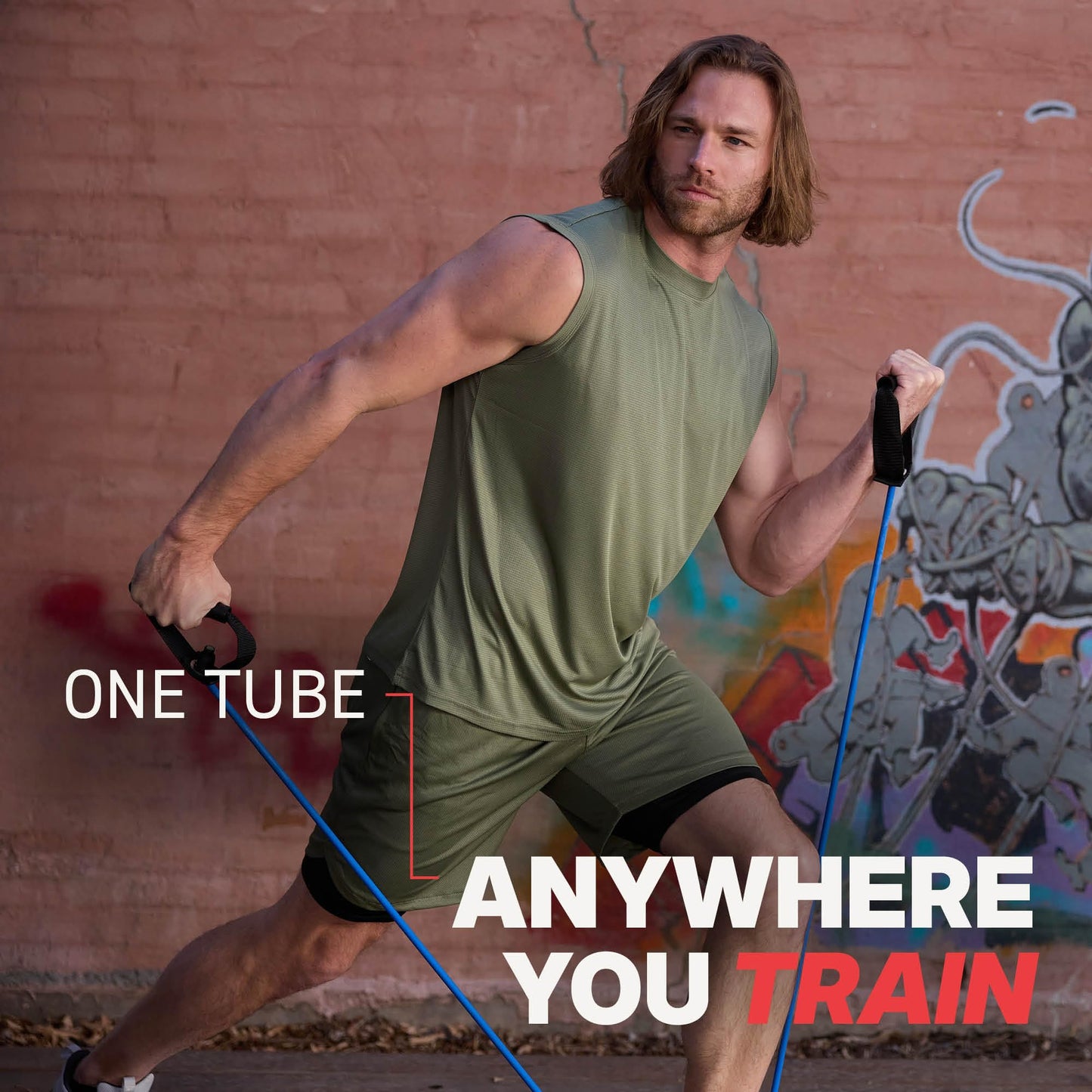 SPRI Xertube Resistance Bands with Handles – All Exercise Cords Sold Separately with Home Gym Workout Fitness Door Anchor Attachment Option