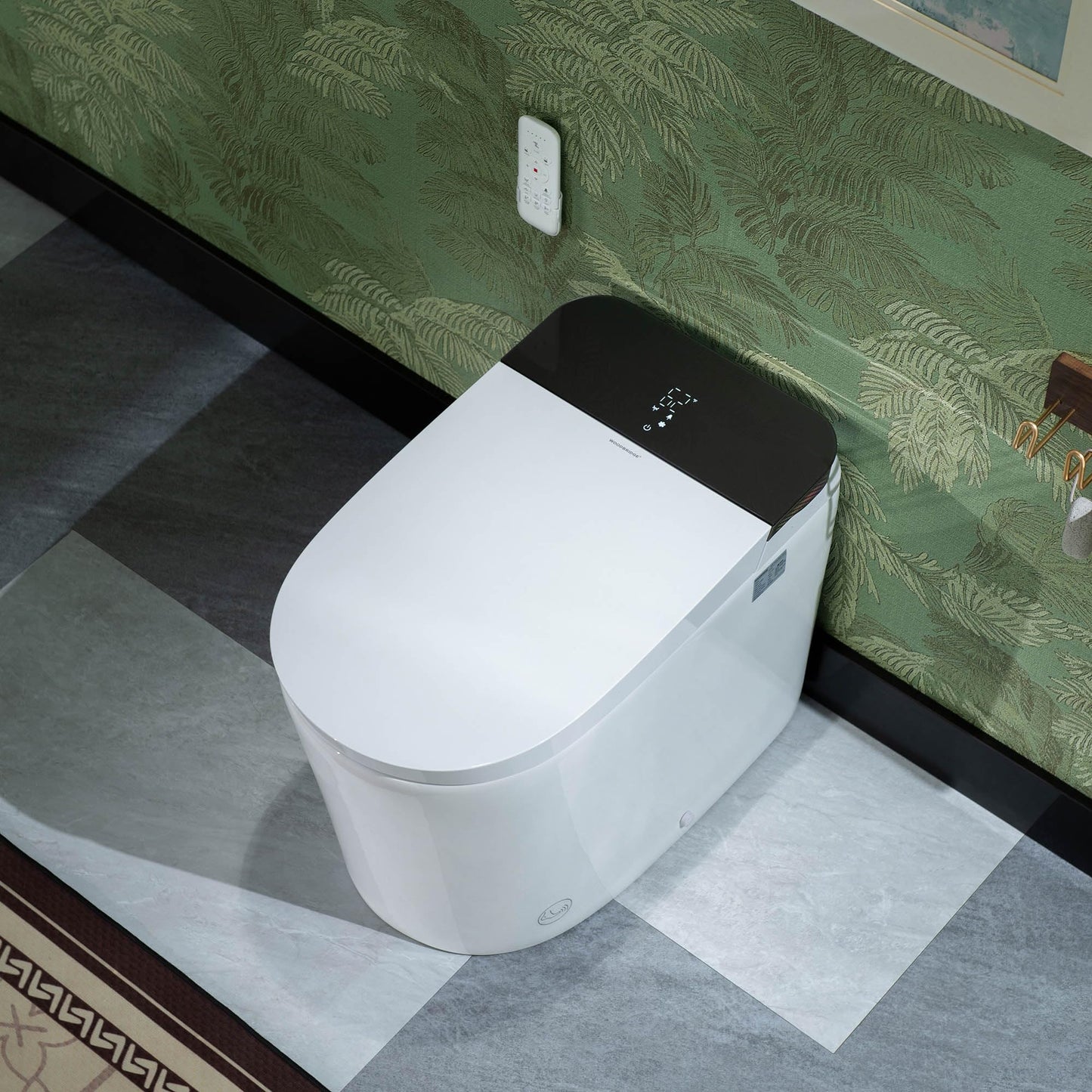 WOODBRIDGE Bidet Smart Toilet with Ultra-quiet&Quick Flush,1000g MaP Flush Score,Foam Shield,ADA Comfort Height,Auto Open/Close,Blackout Flush,Ambient Light,Heated Seat with Fragrance System,GT076