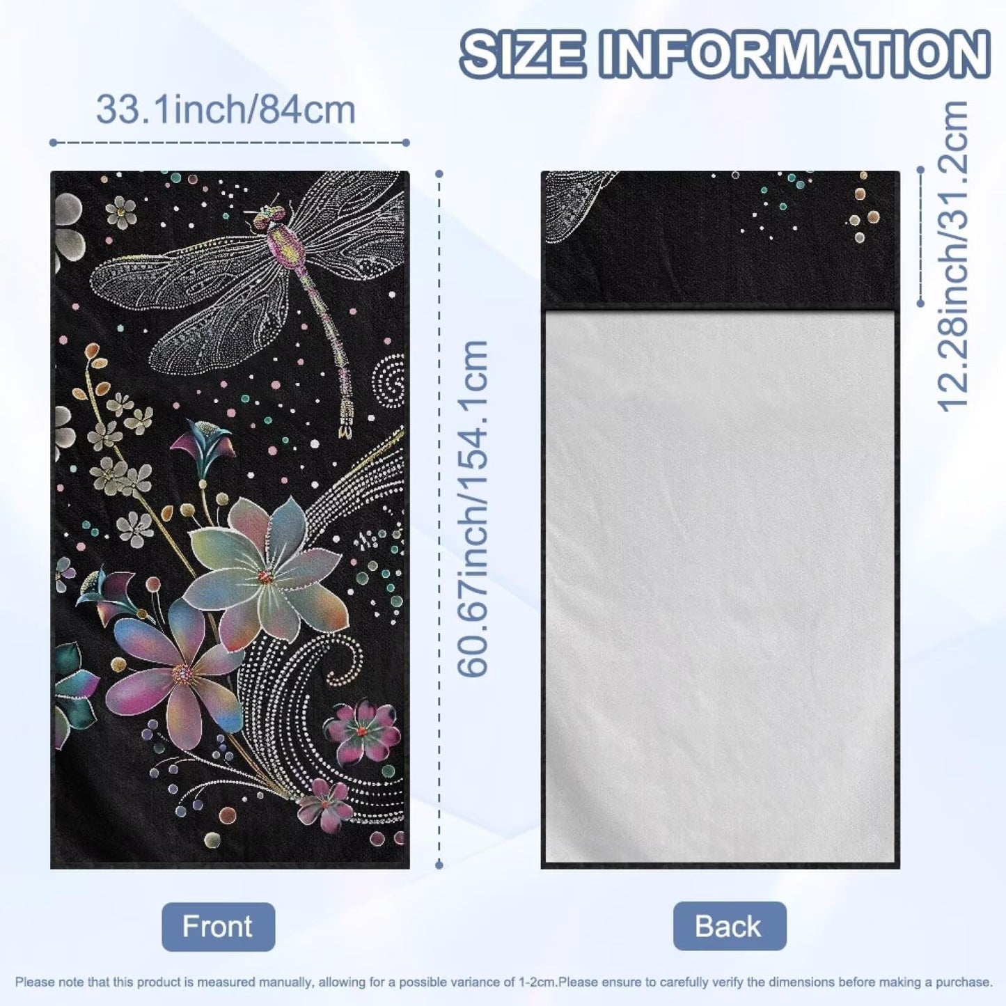 Horeset Aesthetic Dragonfly Sports Car Towel Seat Protection Workout Outdoor Activities Car Seat Cover Towel Easy Installation Seat Covers for SUV Trucks Cars Sedan Van