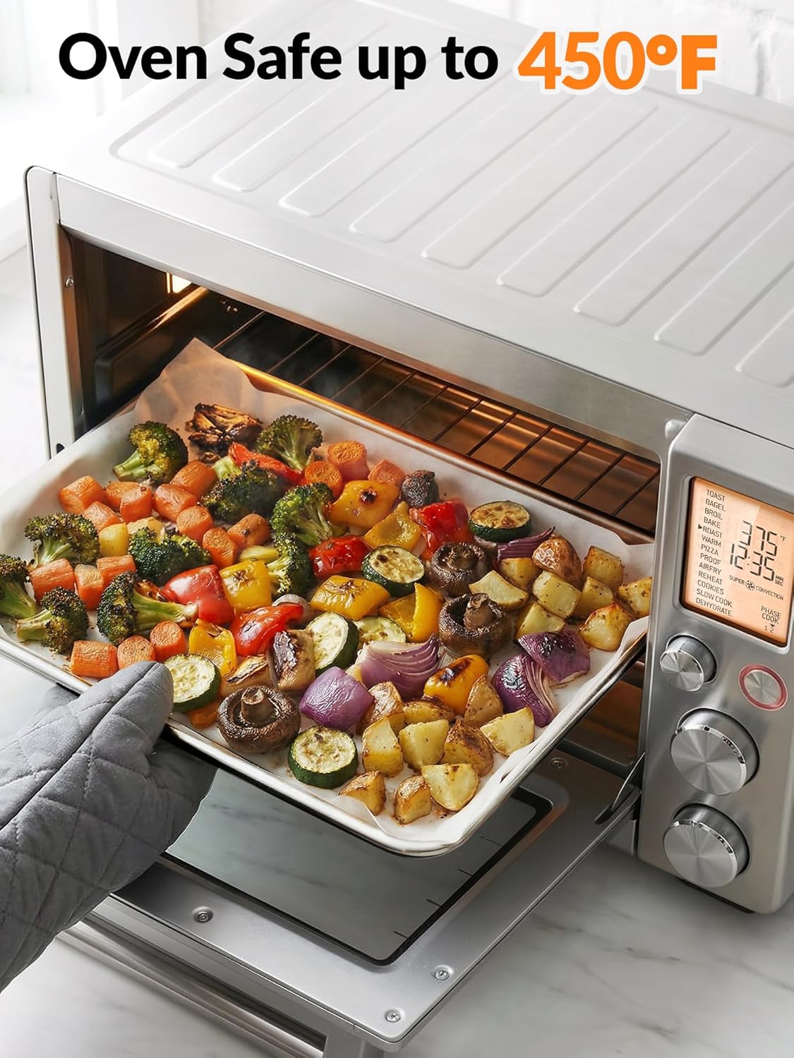 SMARTAKE Parchment Paper Baking Sheets - 200 Pcs Non-Stick Precut, 16x24 Inches for Baking & Grilling