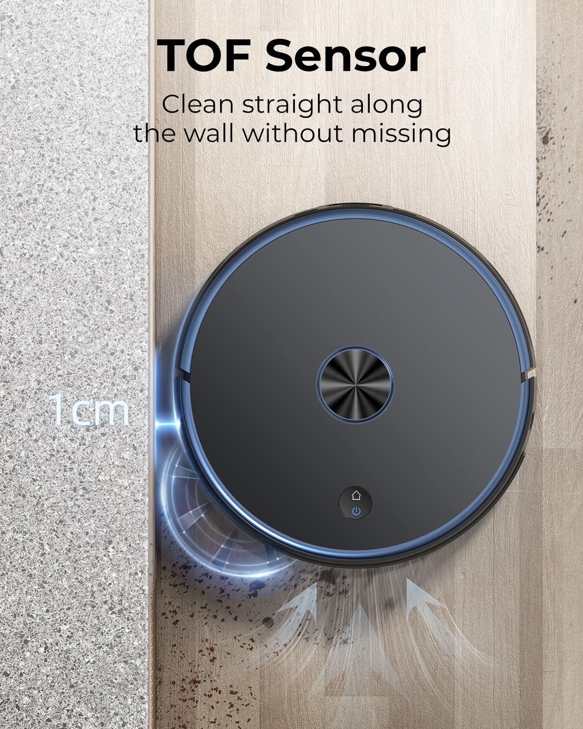 Laresar Robot Vacuum and Mop Combo, 3 in 1 Robotic Vacuum with 3.5L Self Emptying Station, Equipped with Lidar Navigation,Smart App Control, for Pet Hair/Floors/Carpets, L6 Pro, Black